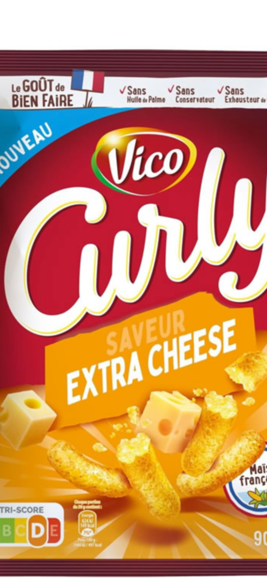 Curly saveur Extra Cheese