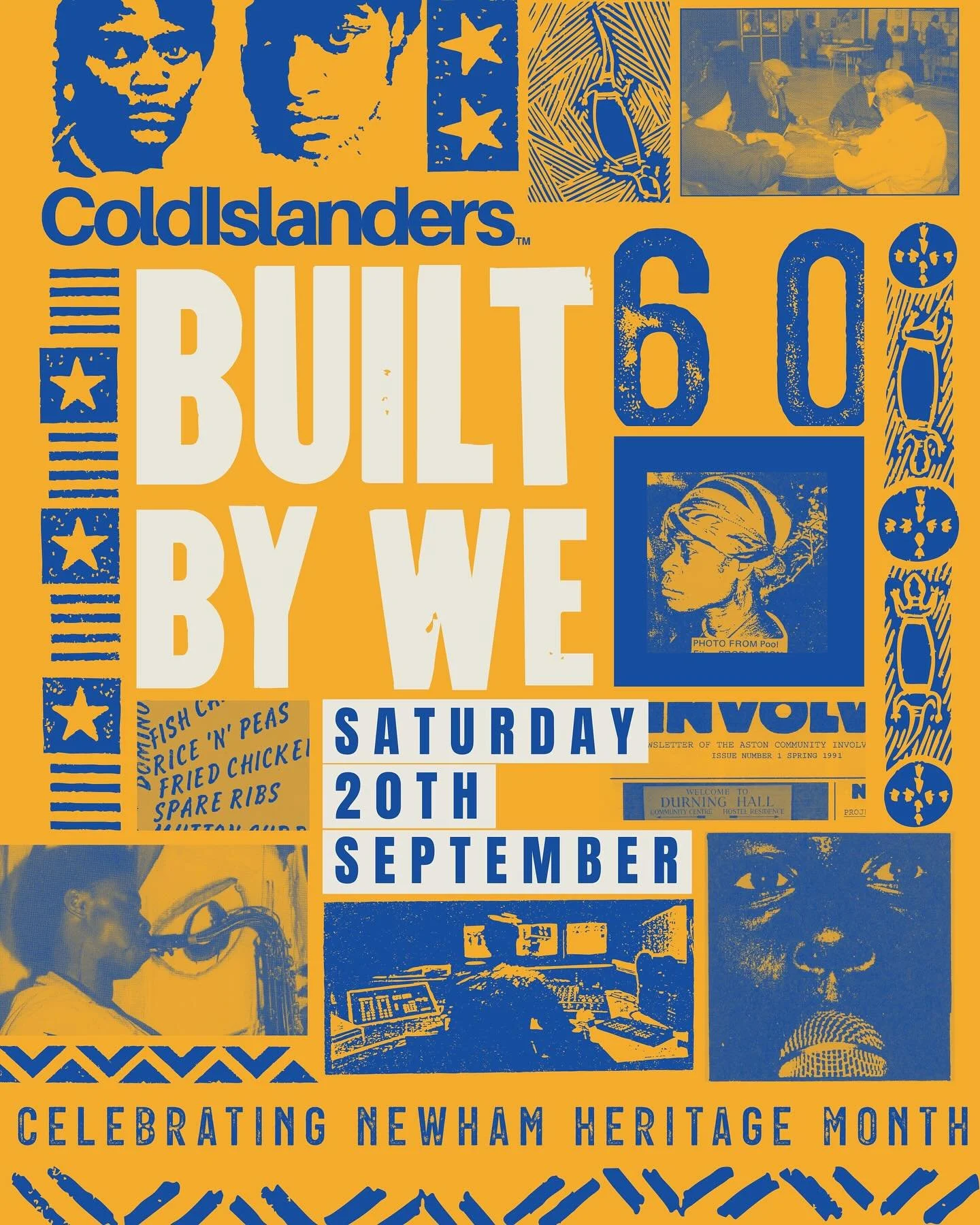 Cold Islanders presents Built By We ✨

In celebration of 60 years of Newham Heritage, join us for a day honouring Caribbean-led third spaces in Newham through creativity, film &amp; community.

📅 Sat 20th Sept
🕐 1&ndash;8:30pm
📍 Hypha Studios
6 Su