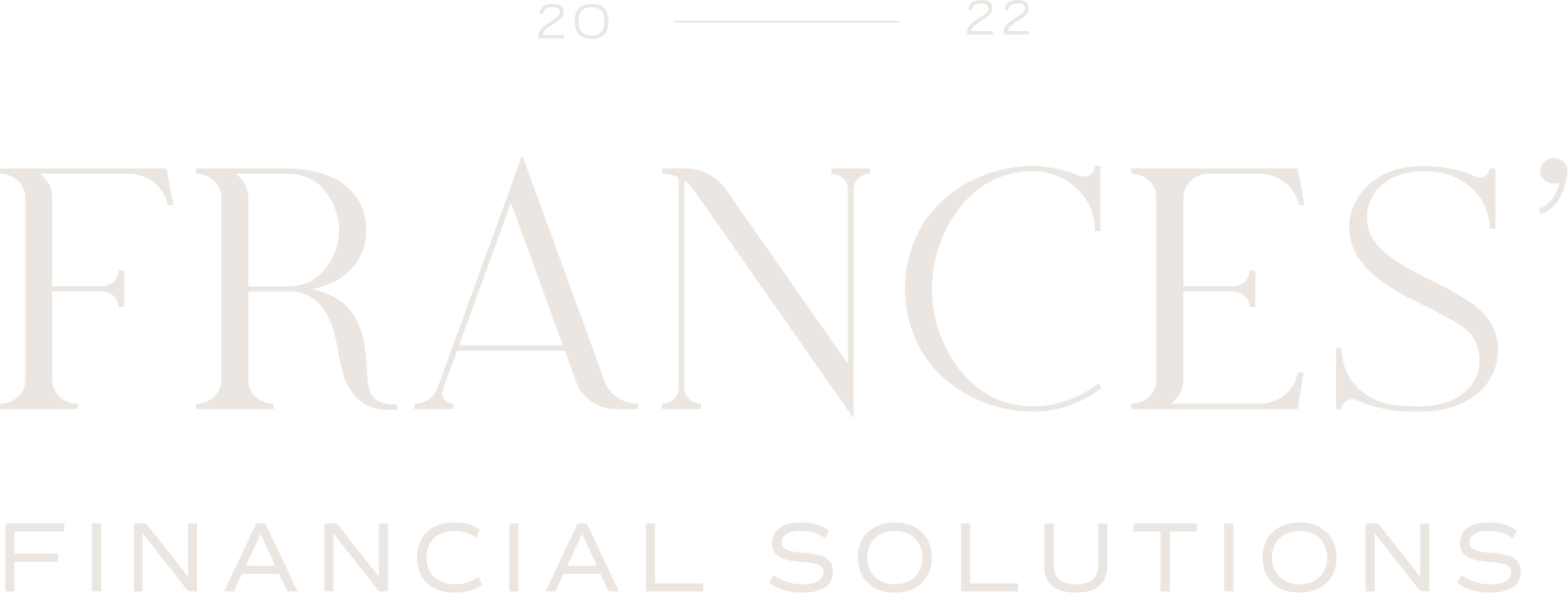 Logo for Frances Financial Solutions, featuring the company name and tagline.