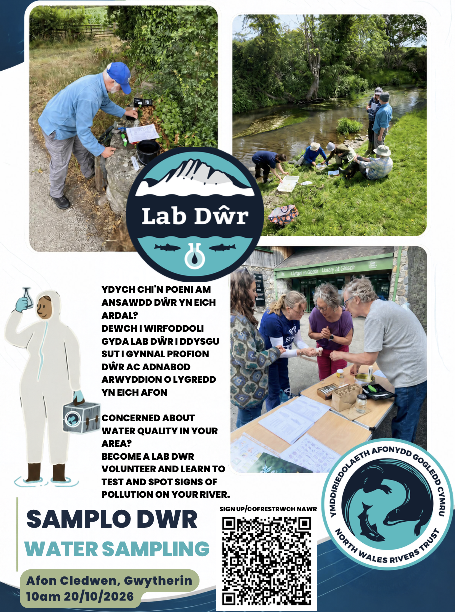 Hyfforddiant samplo dŵr // Water sampling training