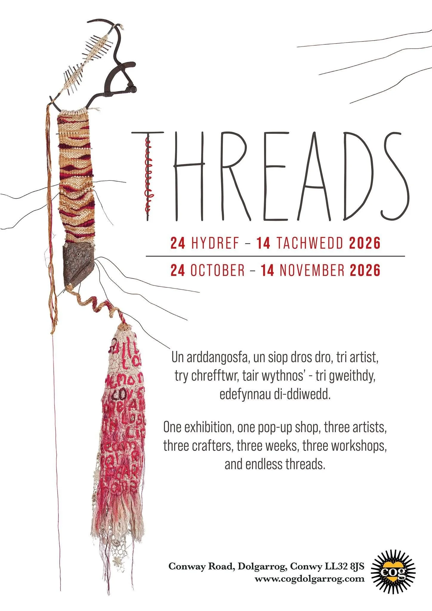 Edau’r Afon // Threads of the River @ Cog, Dolgarrog