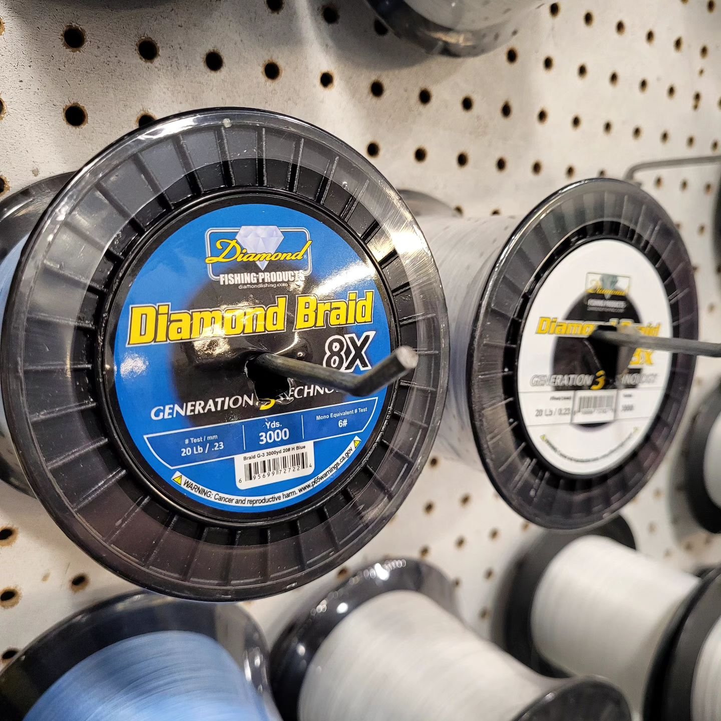 New product alert!!! ⚠️ 📢 🚨 ⚠️ 

We now stock @diamondfishingproducts Diamond 8X Braid from 10-65# in blue and white. Stop on by, and let's get you spooled up! 
.
.
.
.
.
#newproduct #fishing #diamondbraid #diamondfishingline #bettsfishingcenter #s