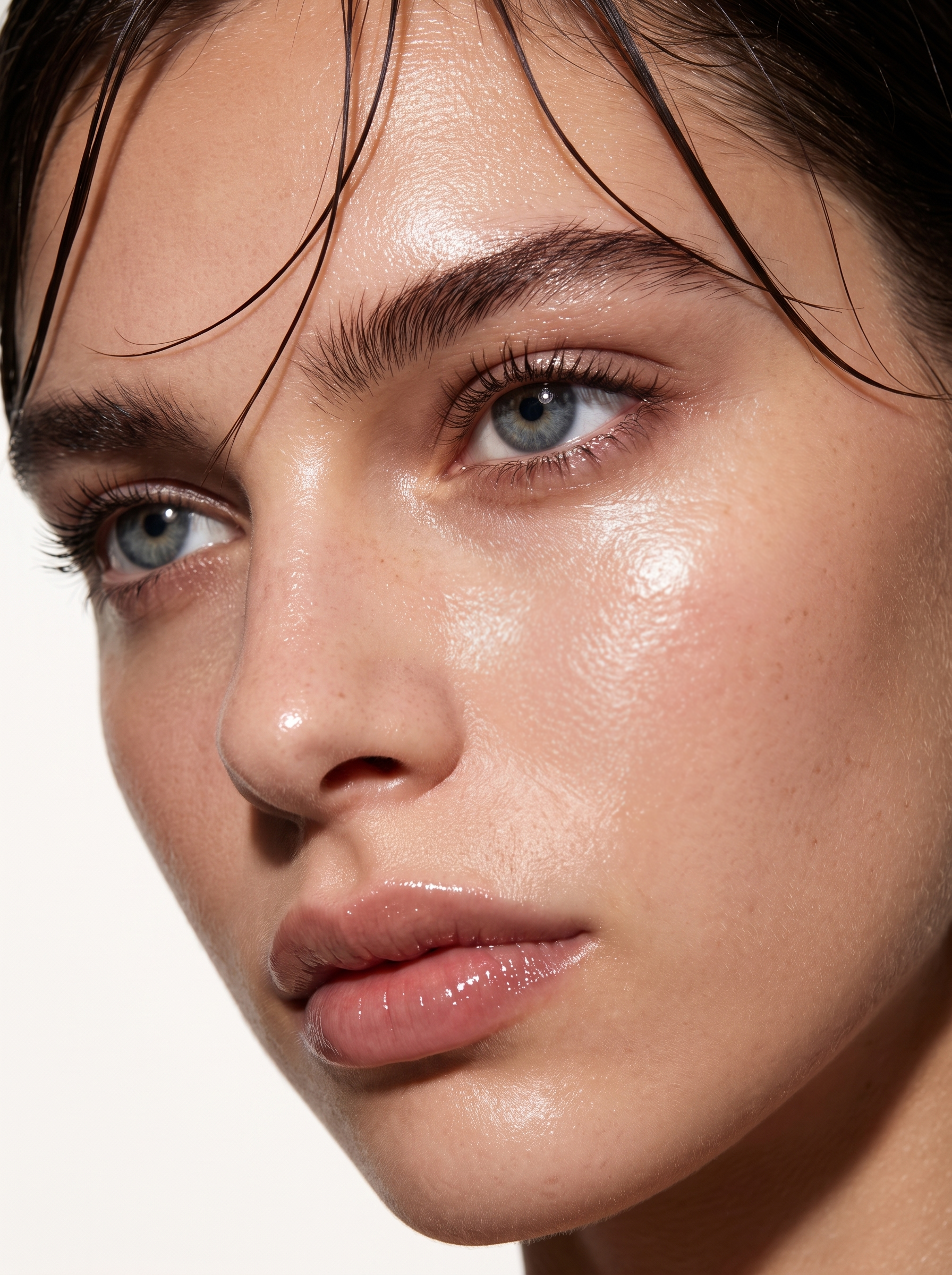 Woman's face, illustrating areas commonly treated with XERF skin tightening