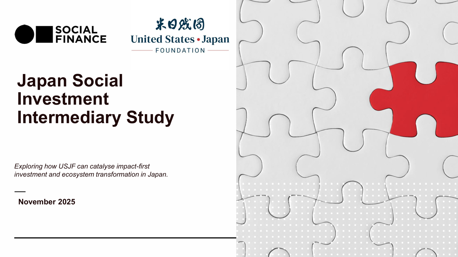 Japan Social Investment Intermediary Study