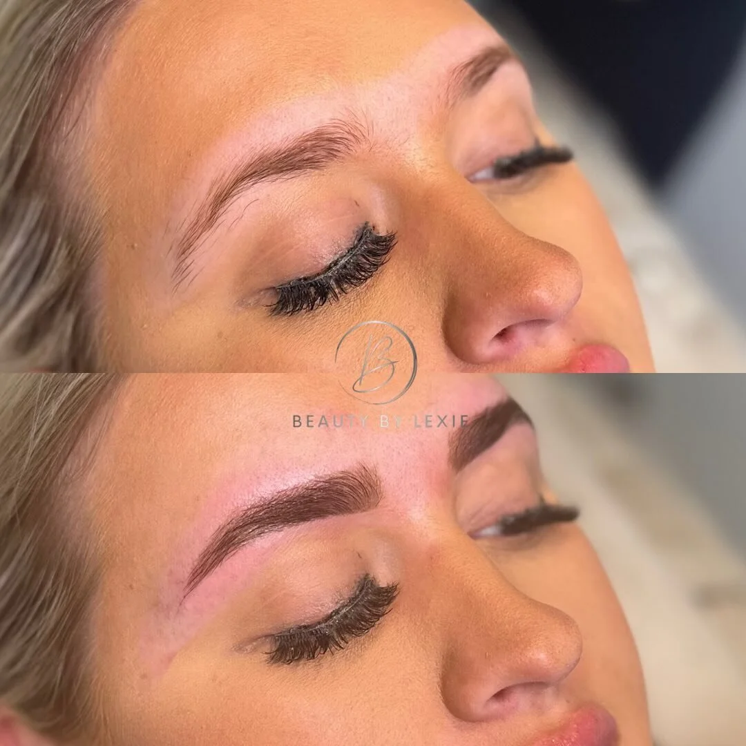 Brow wax &amp; tint for this gorgeous lady🤍

We went for a darker tint and kept to the natural brow shape

Message me to get booked in✨