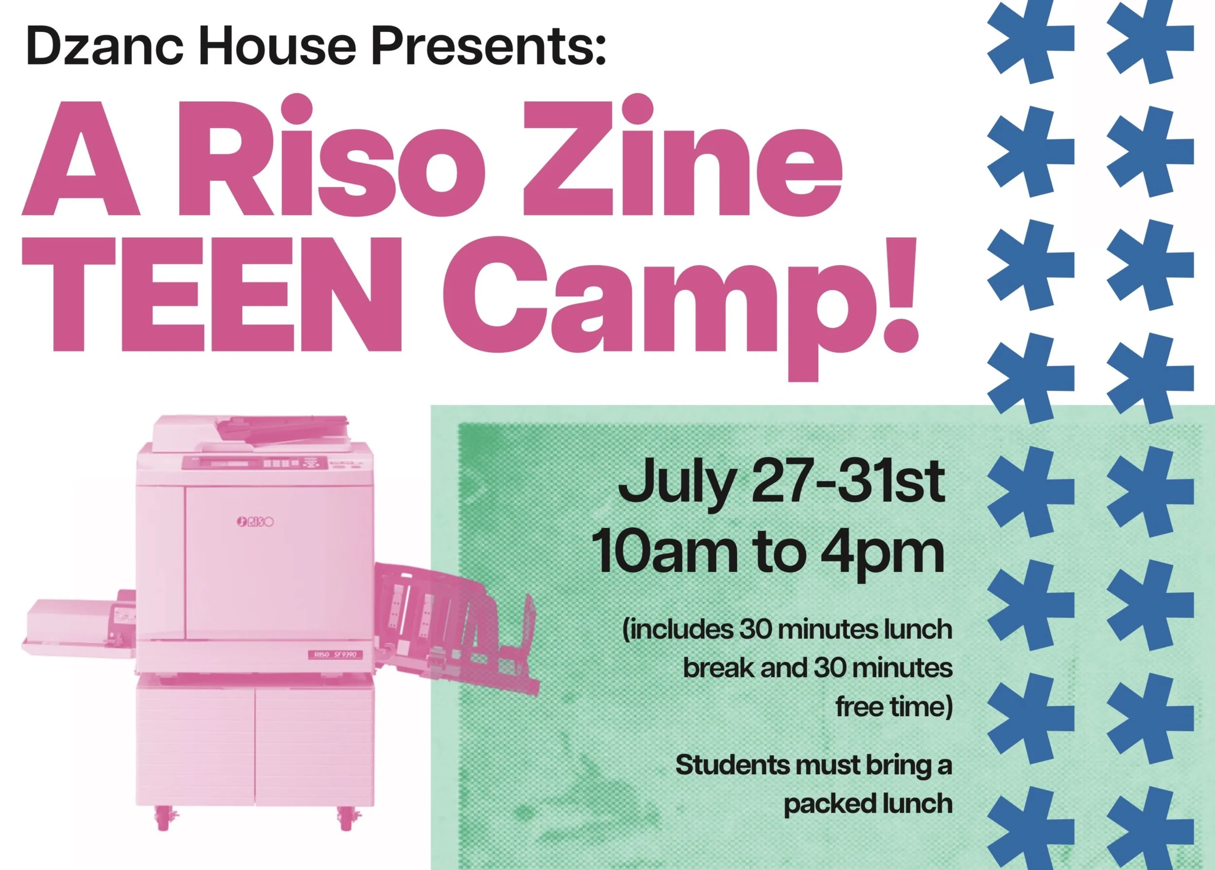 Riso Zine Teen Camp