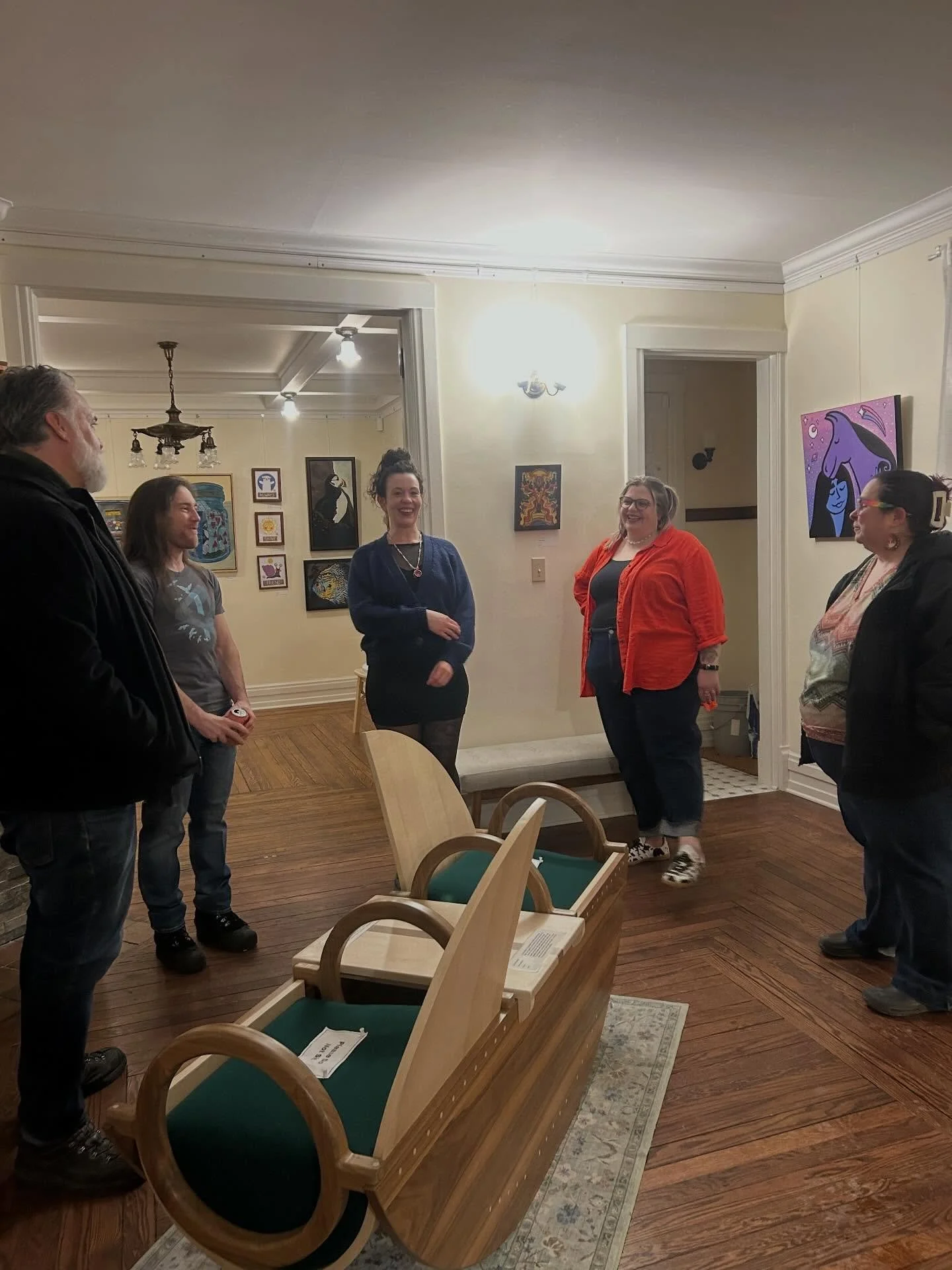 Thank you to everyone who came out to the closing reception tonight! Thank you to all the artists who participated in this beautiful exhibition and a special thanks to @jeneastridge for being our guest curator for such a timely exhibition. 
.
We all 