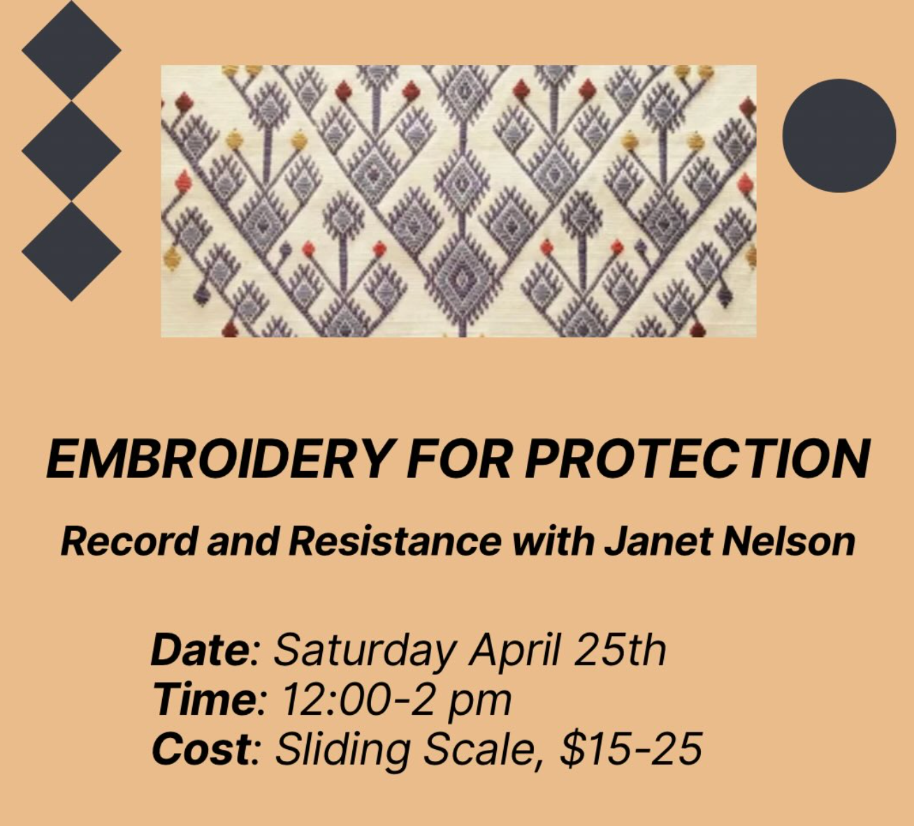 Embroidery For Protection
