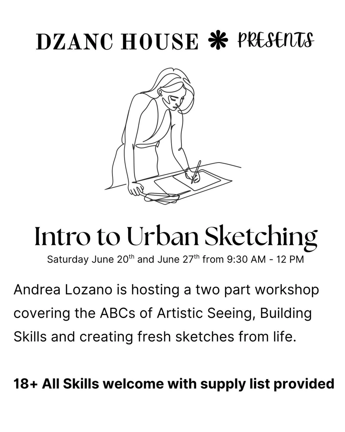 Thank you to Andrea Lozano for hosting this amazing event and we are excited to see what everyone will create! 
.
See you soon!✨
.
.
.
#ypsi #annarbor #ypsiart #annarborartists #dzanchouse