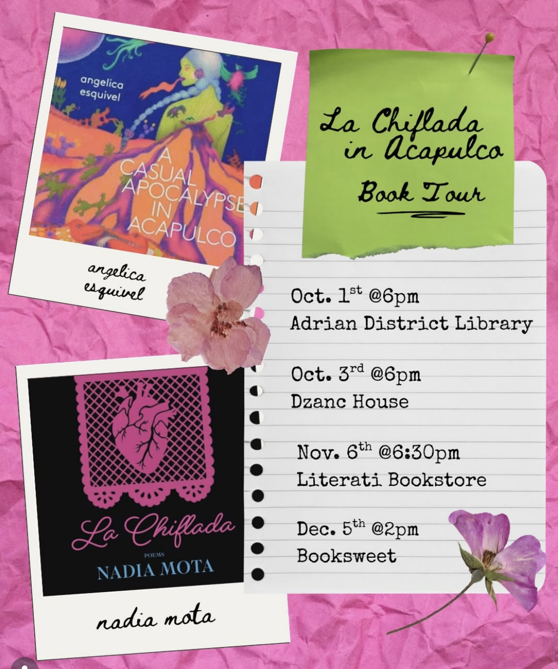  Book Tour with Angelica Esquivel and Nadia Mota