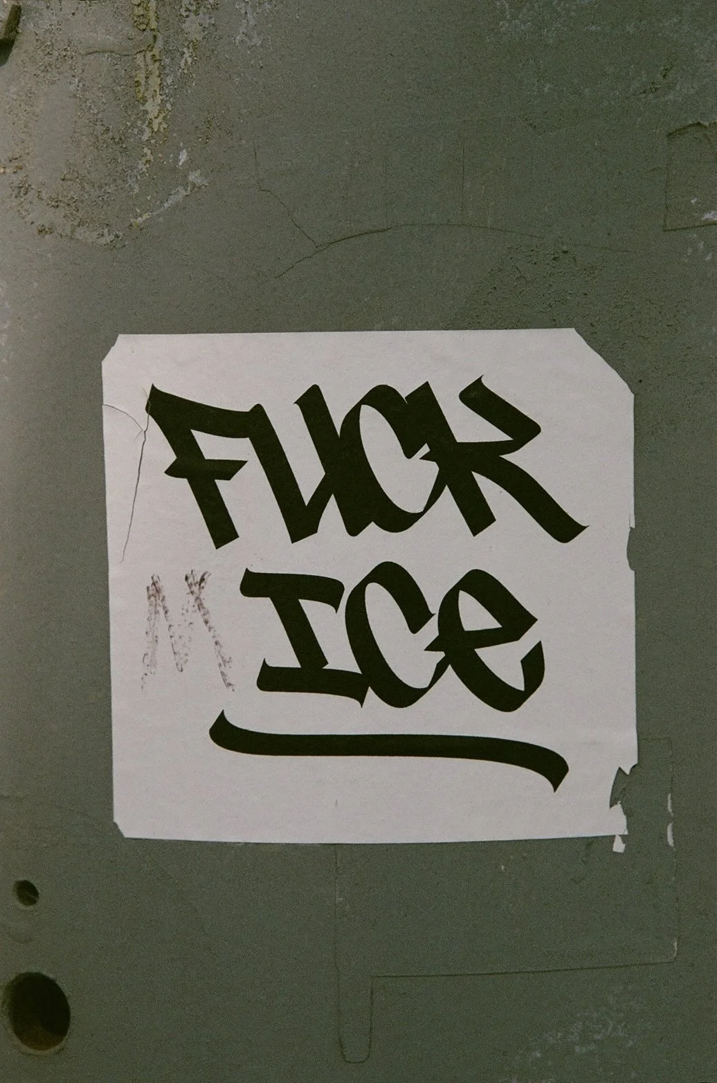 Madison Cantrell (@photomady), FUCK ICE, Ypsilanti, Fuji 400, Canon Rebel 2000, 2026.