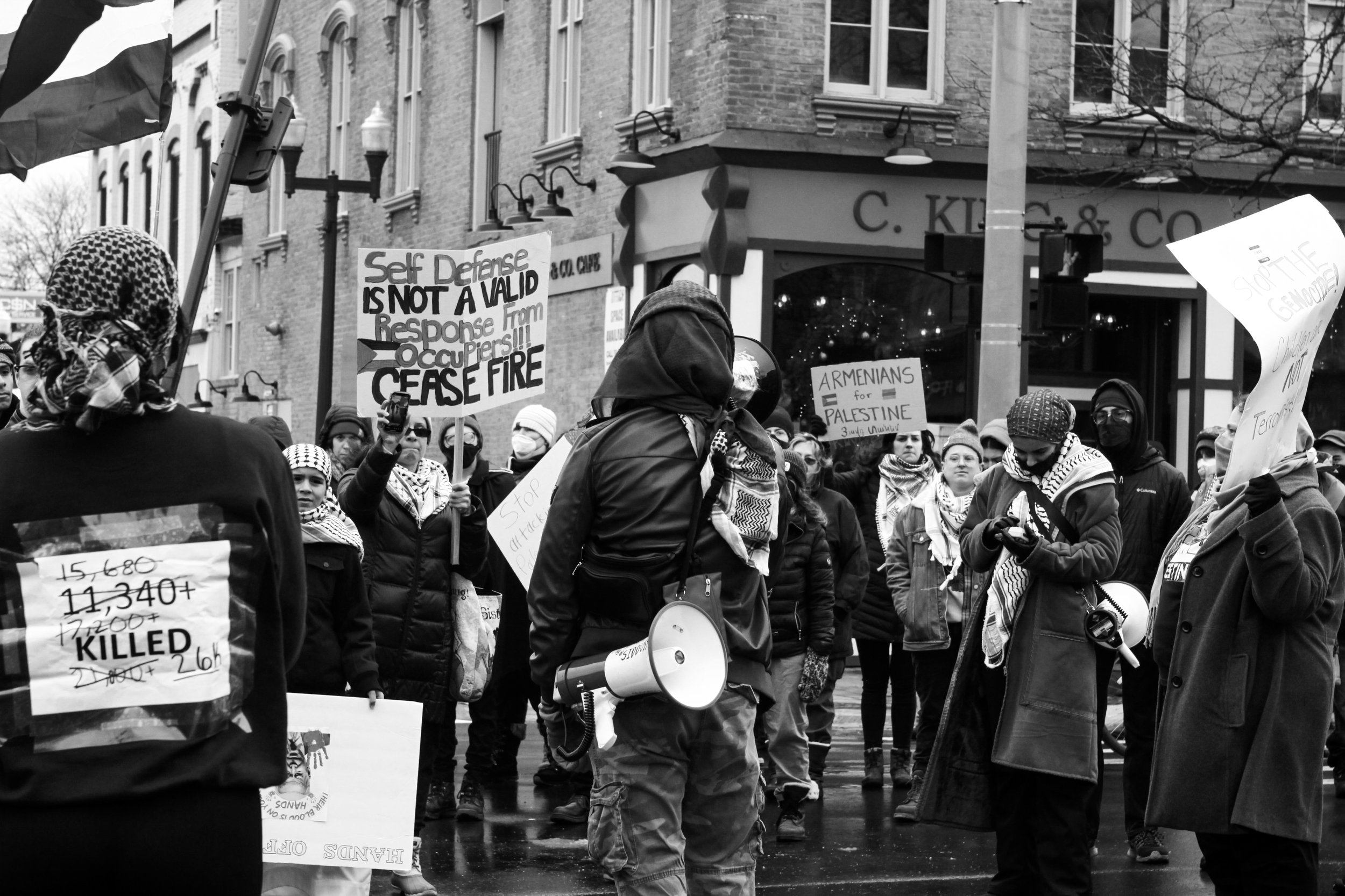 Madison Cantrell (@photomady), “Free Palestine,” Downtown Ypsilanti, Digital, Canon 7D, 2024.