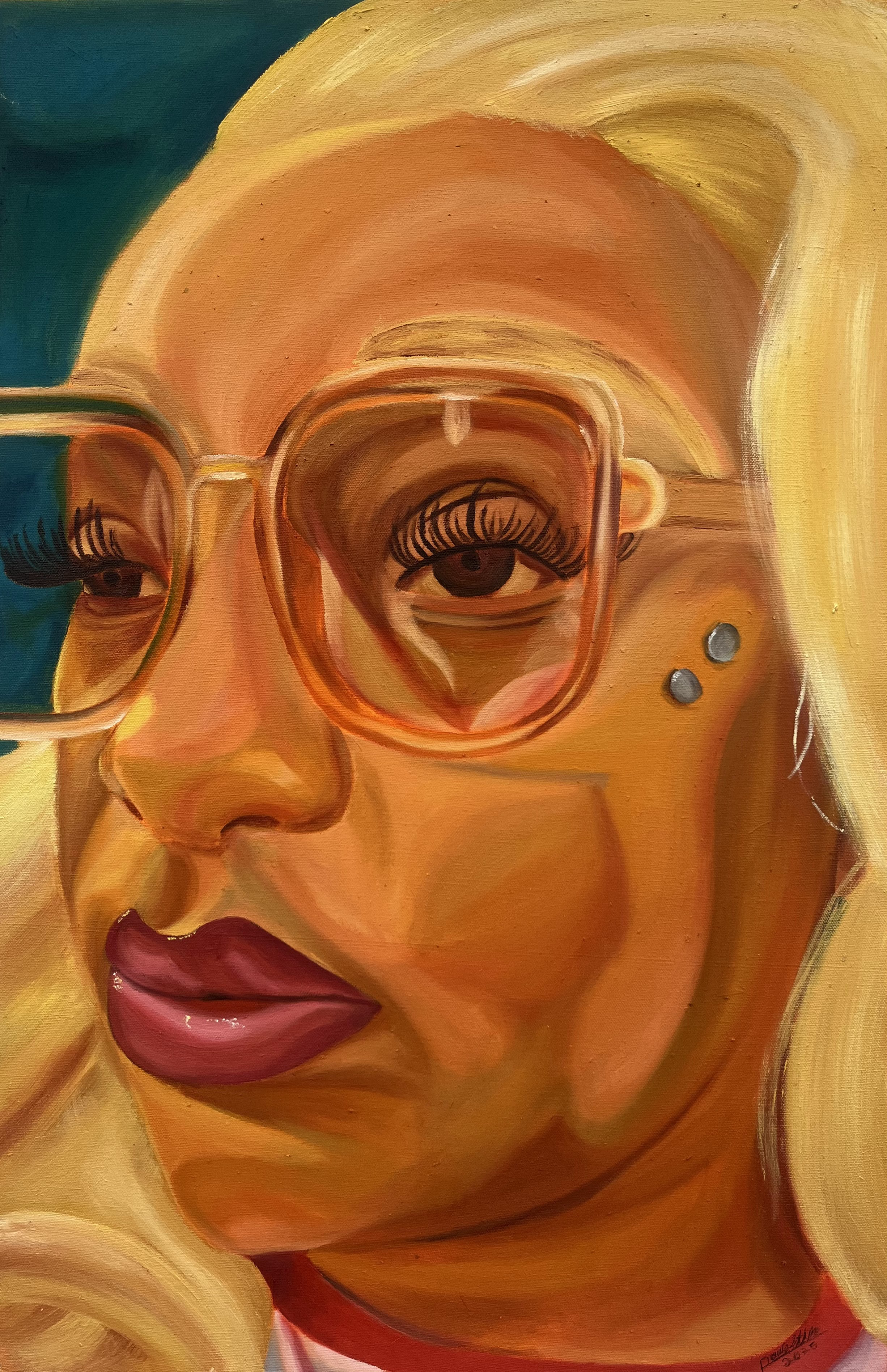 Paris Stinson (@paris.make.art, parisstinson.com), “Cali’s Dreamin,” oil on canvas, 2025.