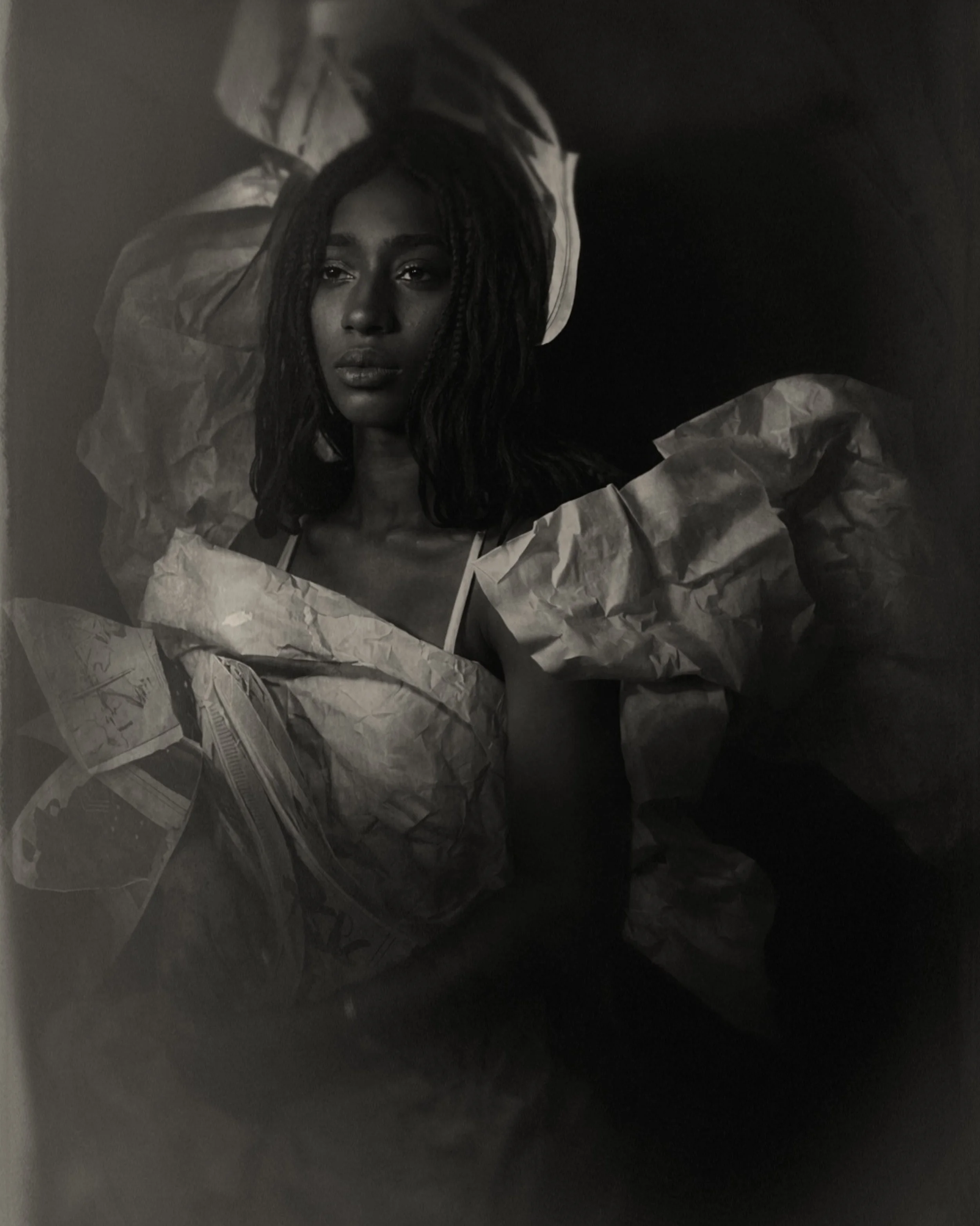 Takeisha Jefferson (@takeishaart, takeishas.com), “Lael,” Michigan, Photography and mixed media.