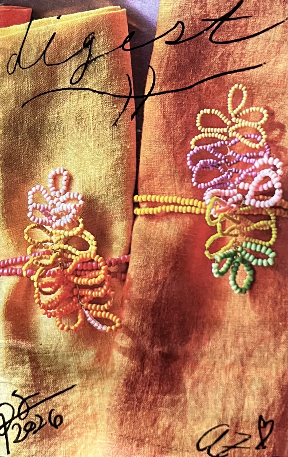 Paris Stinson (@paris.make.art), “Digest,” Collage zine, 2026.