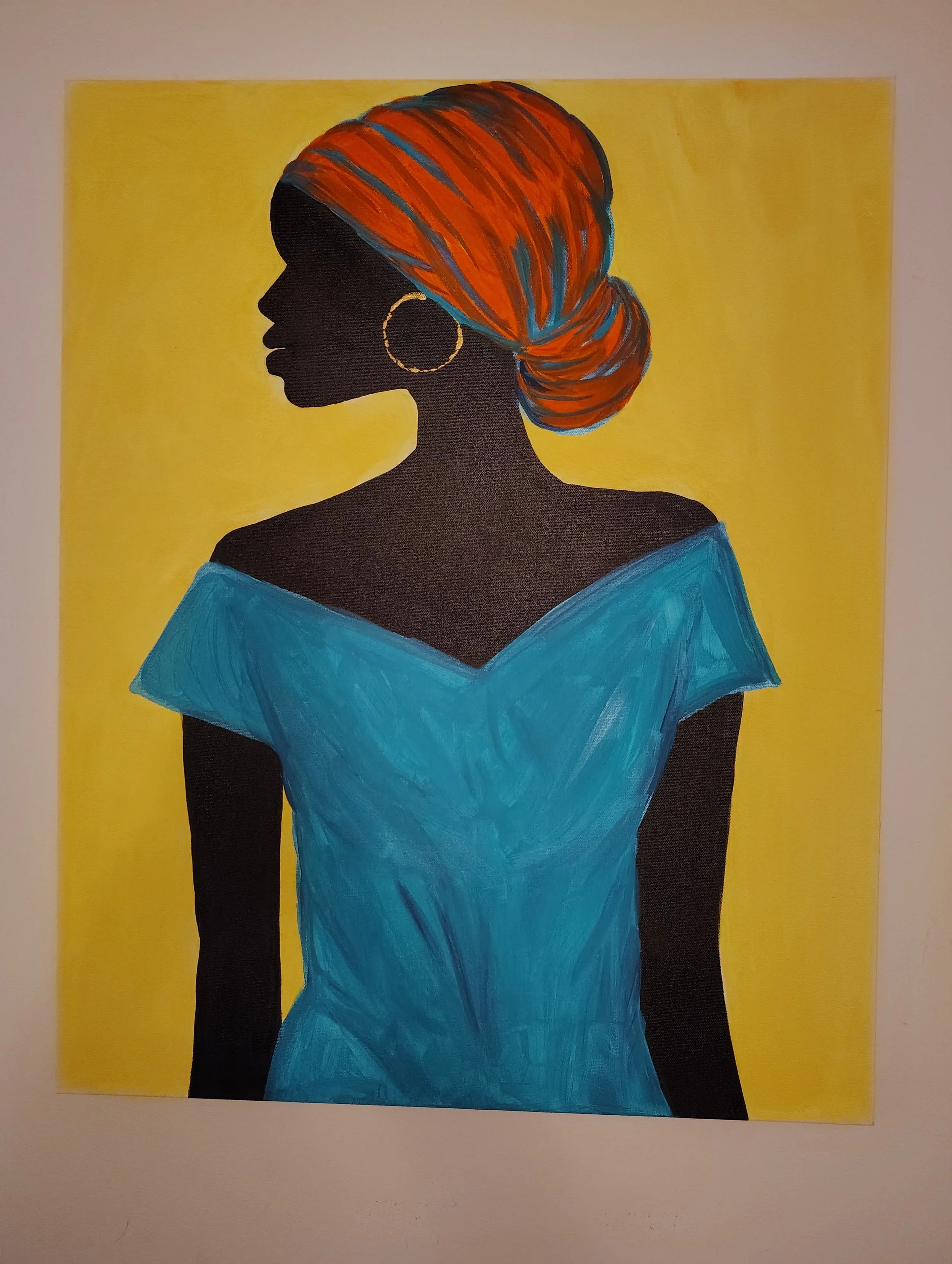 Tywree Bailey (@artbytywree), “Before I Go,” acrylic on canvas, 2025.