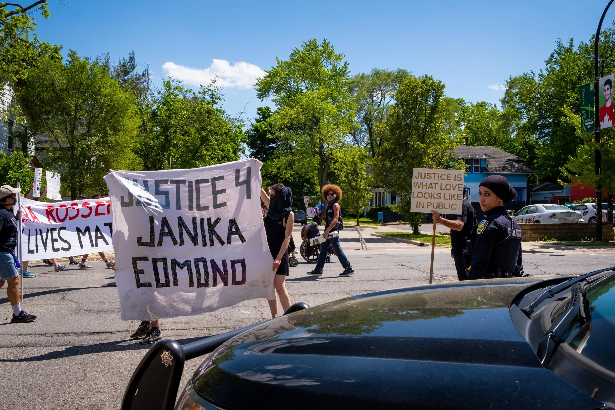 Emily Mills (@eemills29), “JUSTICE,” Ypsilanti, Digital, FUJI X-T3, 2020.