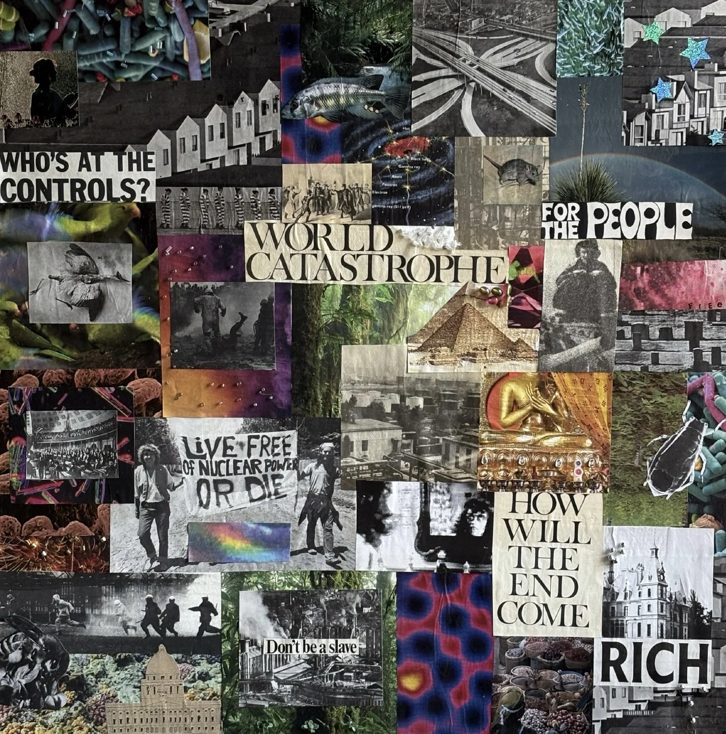 Katherine Burgess (@kbdesign.888, kbdesign888.com), “The Light Persists,” mixed media on canvas, 2025.