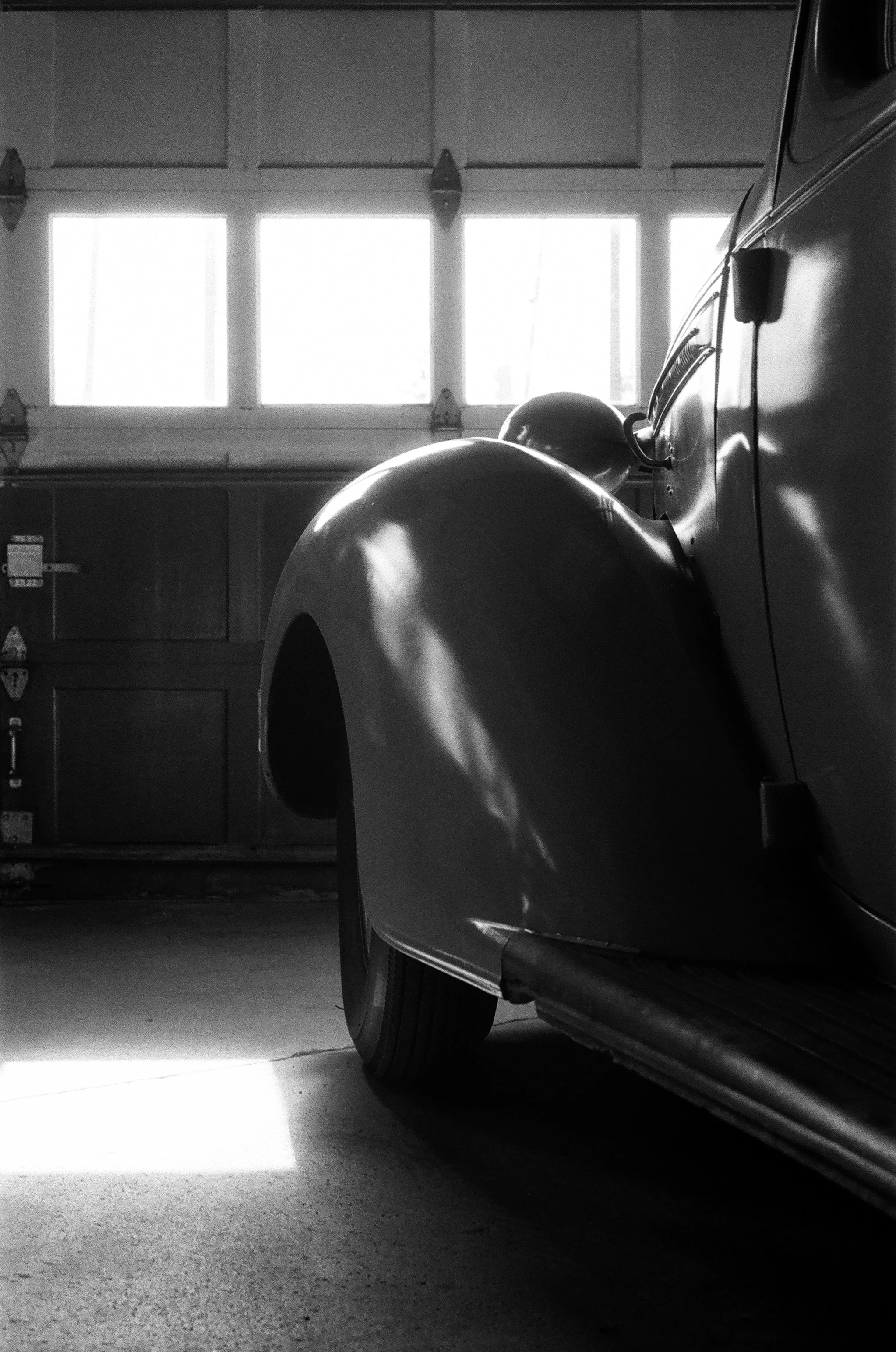 Charles Saadiq (@nuance.in.grey), Side Rails, Ypsilanti Automotive Heritage Collection, Ilford HP5 400, Leica M6, 2024.