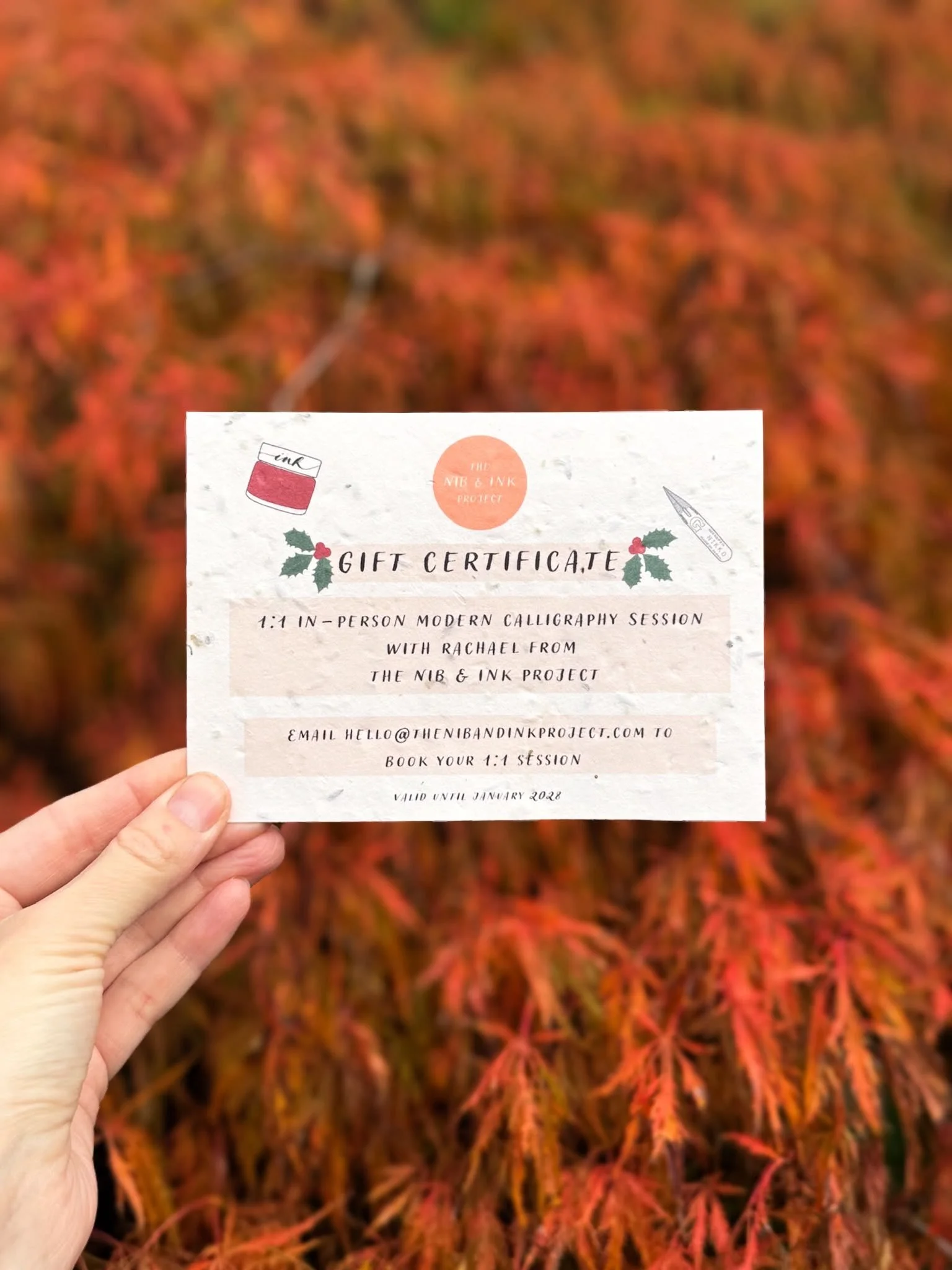 Private Calligraphy Session Gift Certificate.JPG