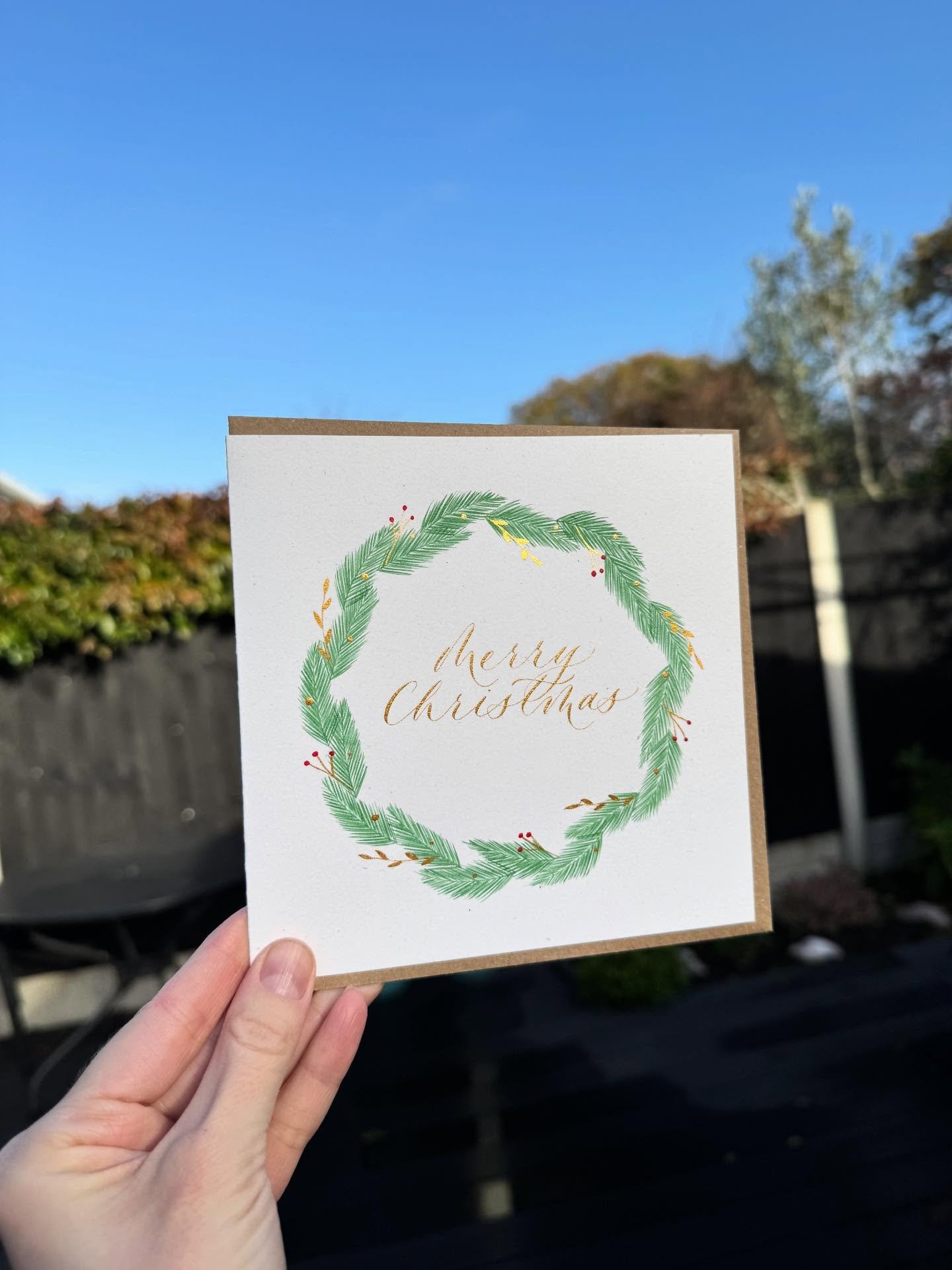 Christmas card order ready for collection today✨

I&rsquo;ve hand painted and written 20 of these cards and it&rsquo;s been a welcome distraction during a difficult time. 

Always grateful for my creative outlet and hope my cards will spread a little