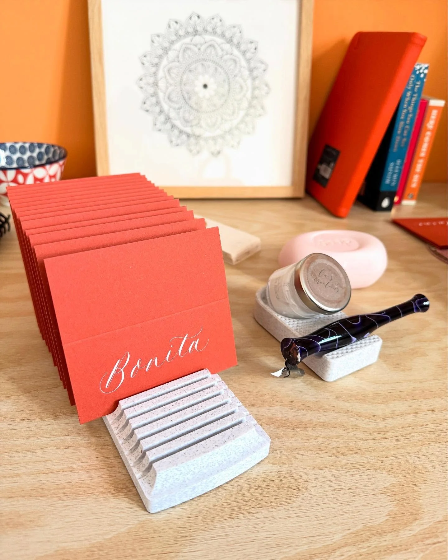 Place cards are definitely my favourite piece of stationery to create. It&rsquo;s a therapeutic process and I love being able to write so many different names.

Also, everyone loves to see their name written beautifully and they end up becoming a kee