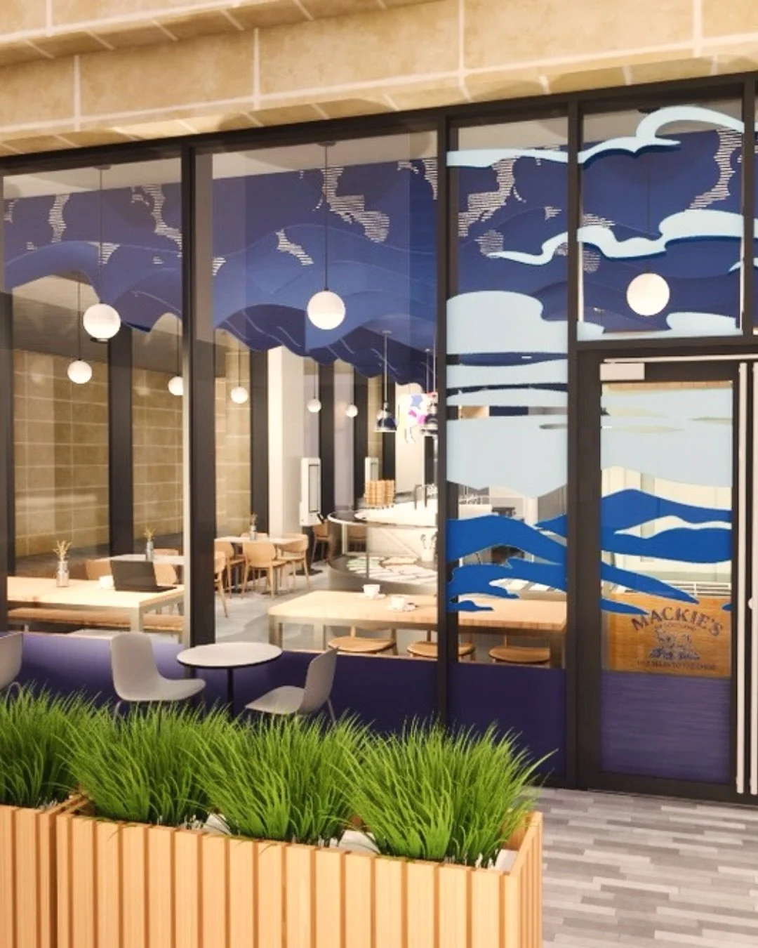 From render to reality 🍦

Great to finally see this Mackie&rsquo;s Ice Cream project finished on site at the start of this week. The original visuals for this were created almost two years ago and one of the first projects @cushioninteriors got to w