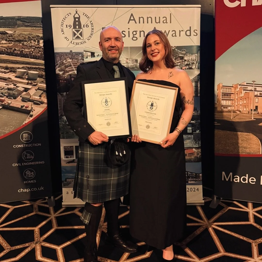 Great way to spend my Friday evening at the  @aberdeensocietyofarchitects Awards &mdash; and even better to come away with Best Interior alongside the brilliant Richard @rs_an_and_d for VOVEM 2.0!

We were also honoured to then receive a commendation