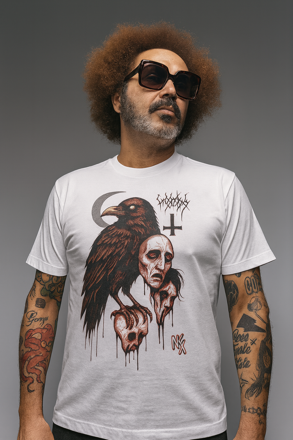 T-shirt "CORVUS DOMINION" – Illustration originale NKX