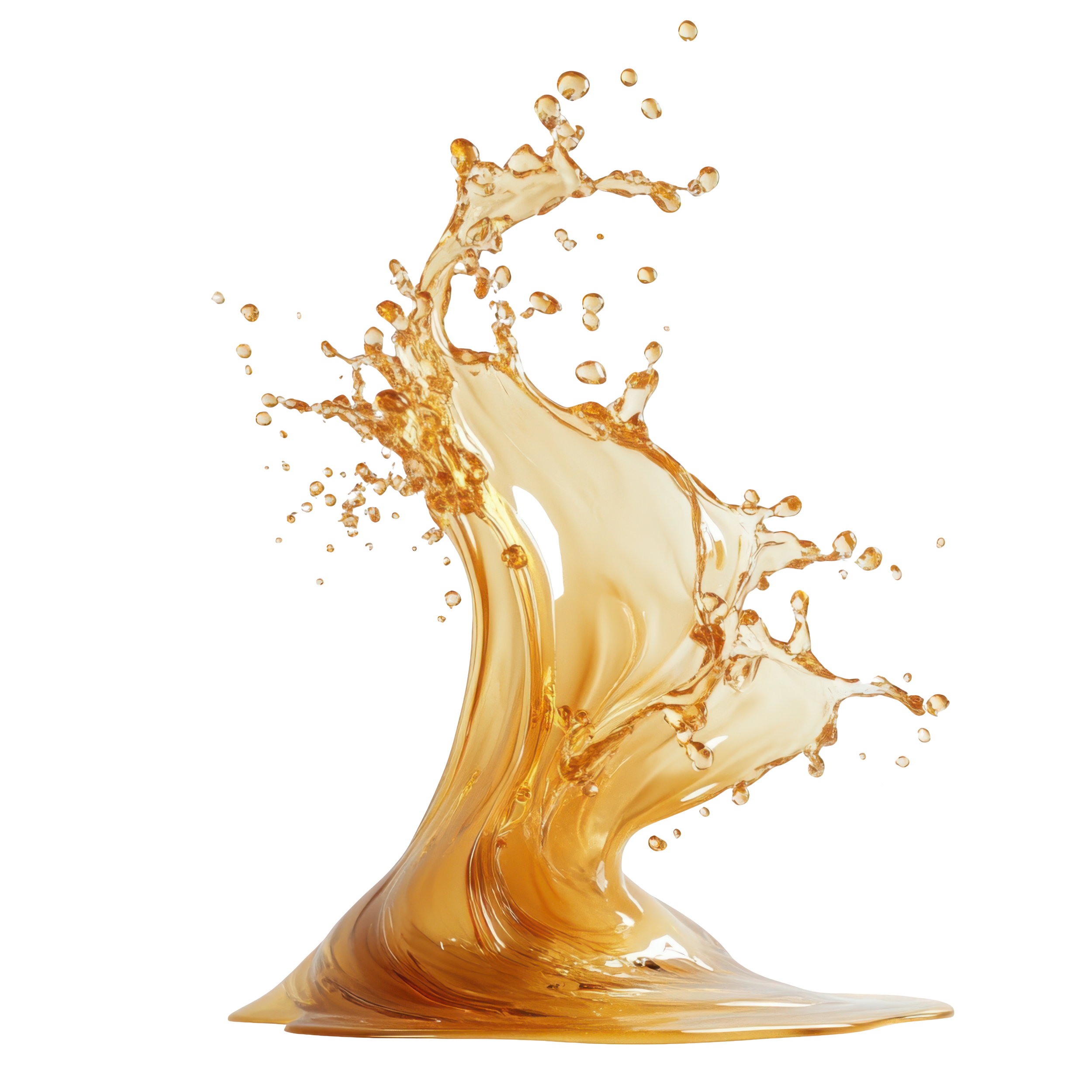 Splash of coffee liquid.