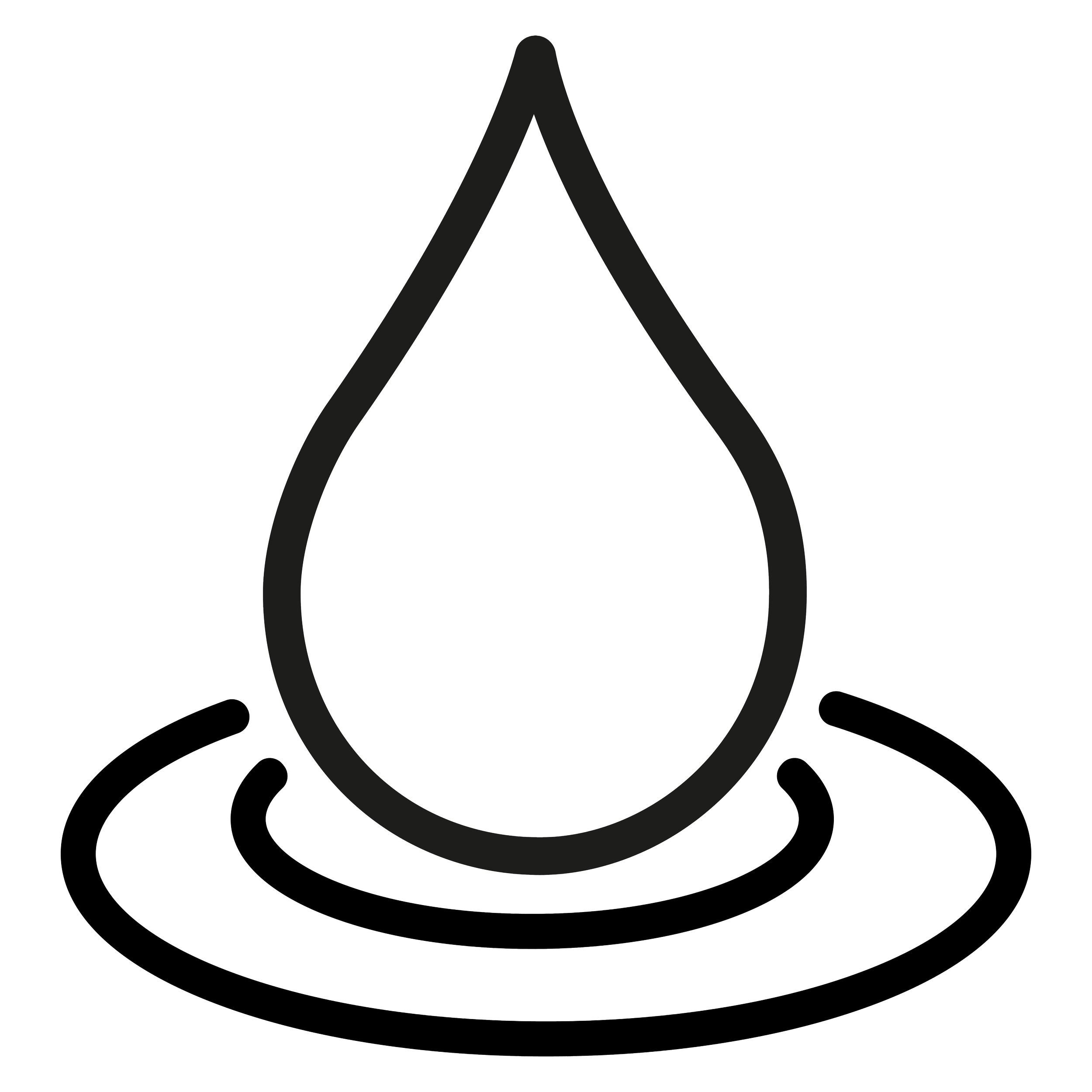 Black outline of a tent with a person standing inside, visible through the open flap, surrounded by a tree, on a black background.