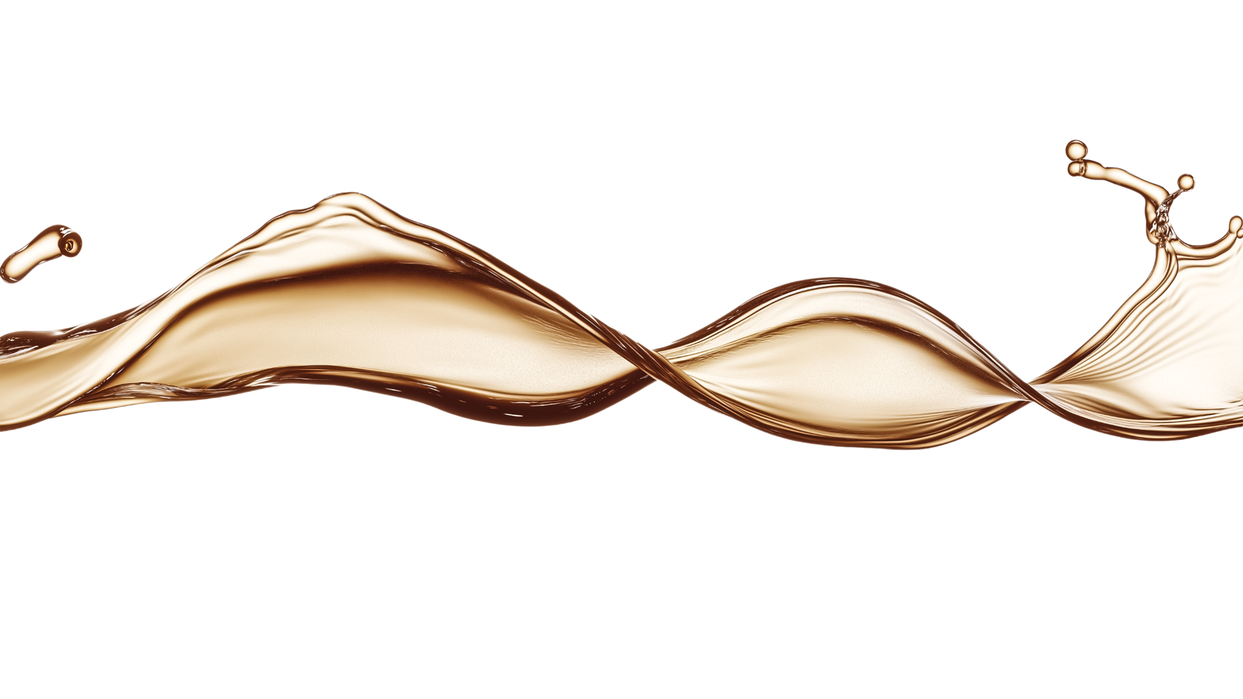Swirling streams of chocolate in motion.