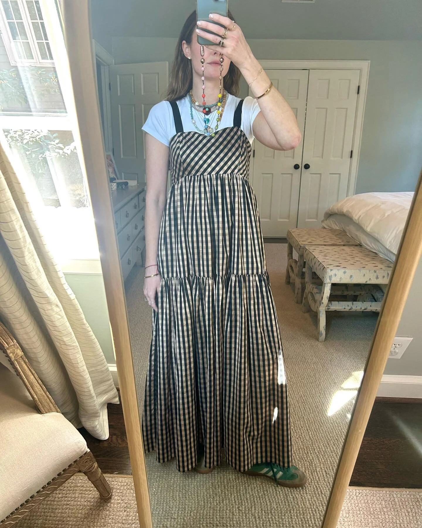 The price per wear of this dress 🙌
.
.
Dress: @hunterbellnyc 
Tee: @leset 
Socks: @amazon 
Shoes: @adidas
