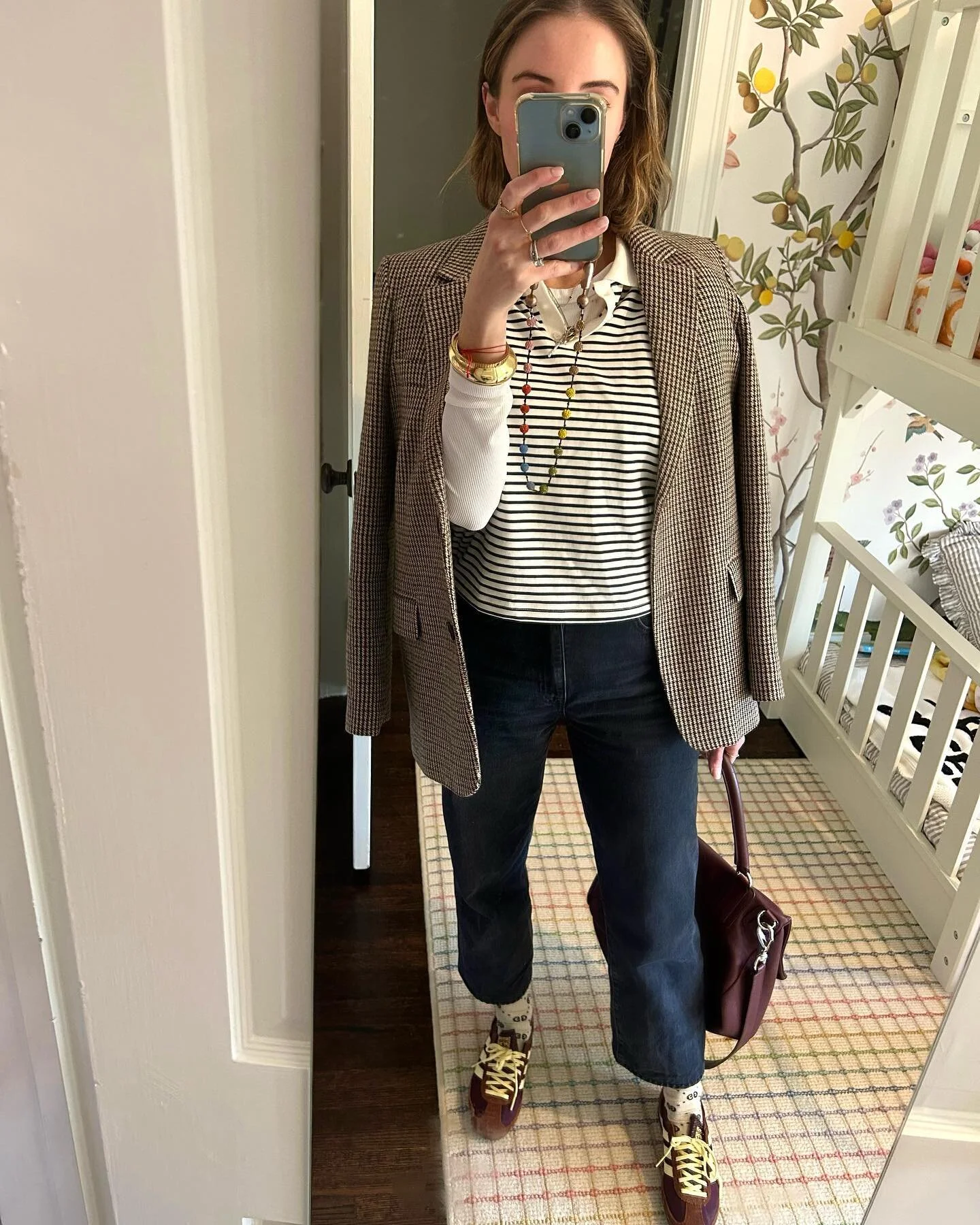 Spring colors will come later 🕺
.
.
Jeans: @slvrlake.denim @pooleshop 
Tee: @zara kids
Jacket: @zara 
Socks: @gucci kids
Bag: @givenchy 
Bangle: @jcrew