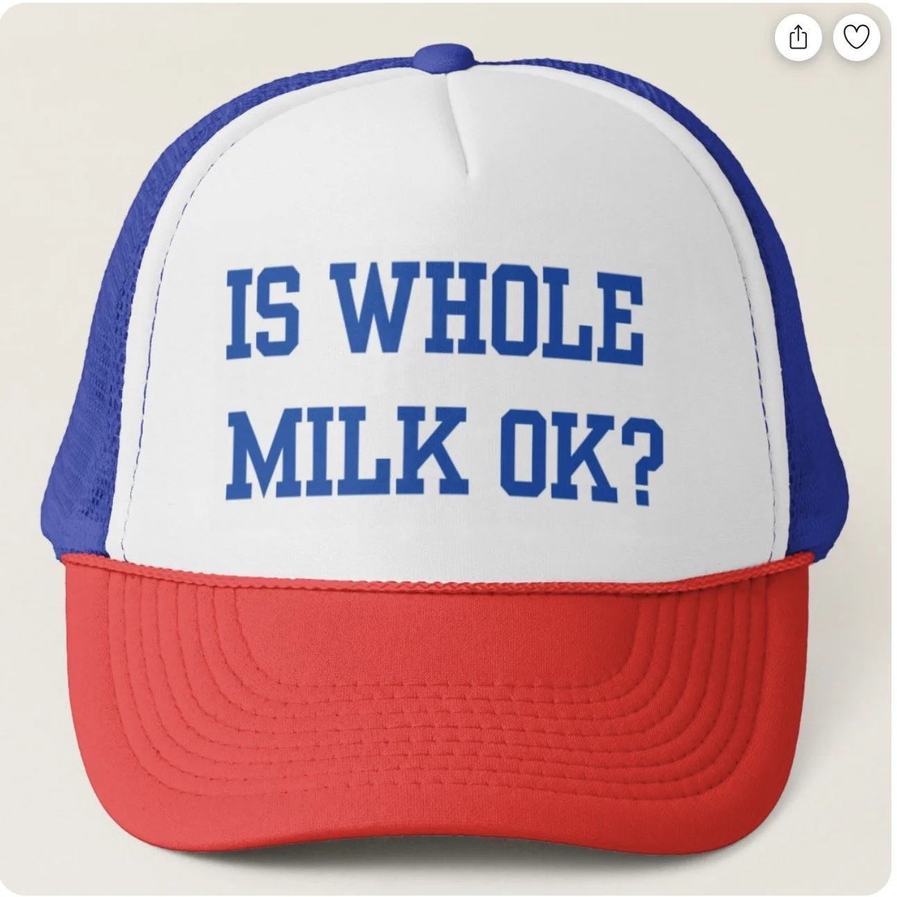 Is Whole Milk Ok? Trucker Hat