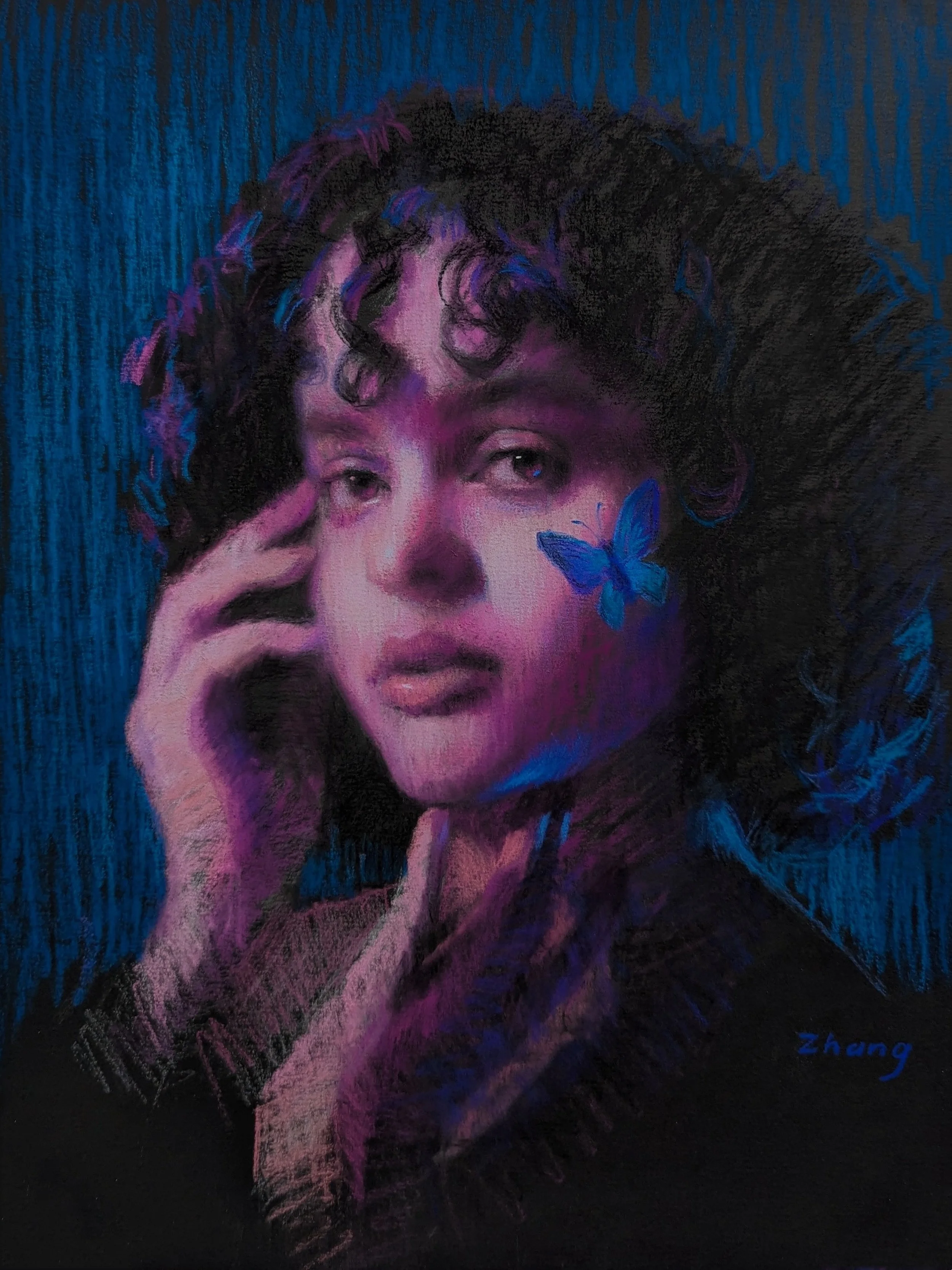 Enchanted, 9x12, pastel