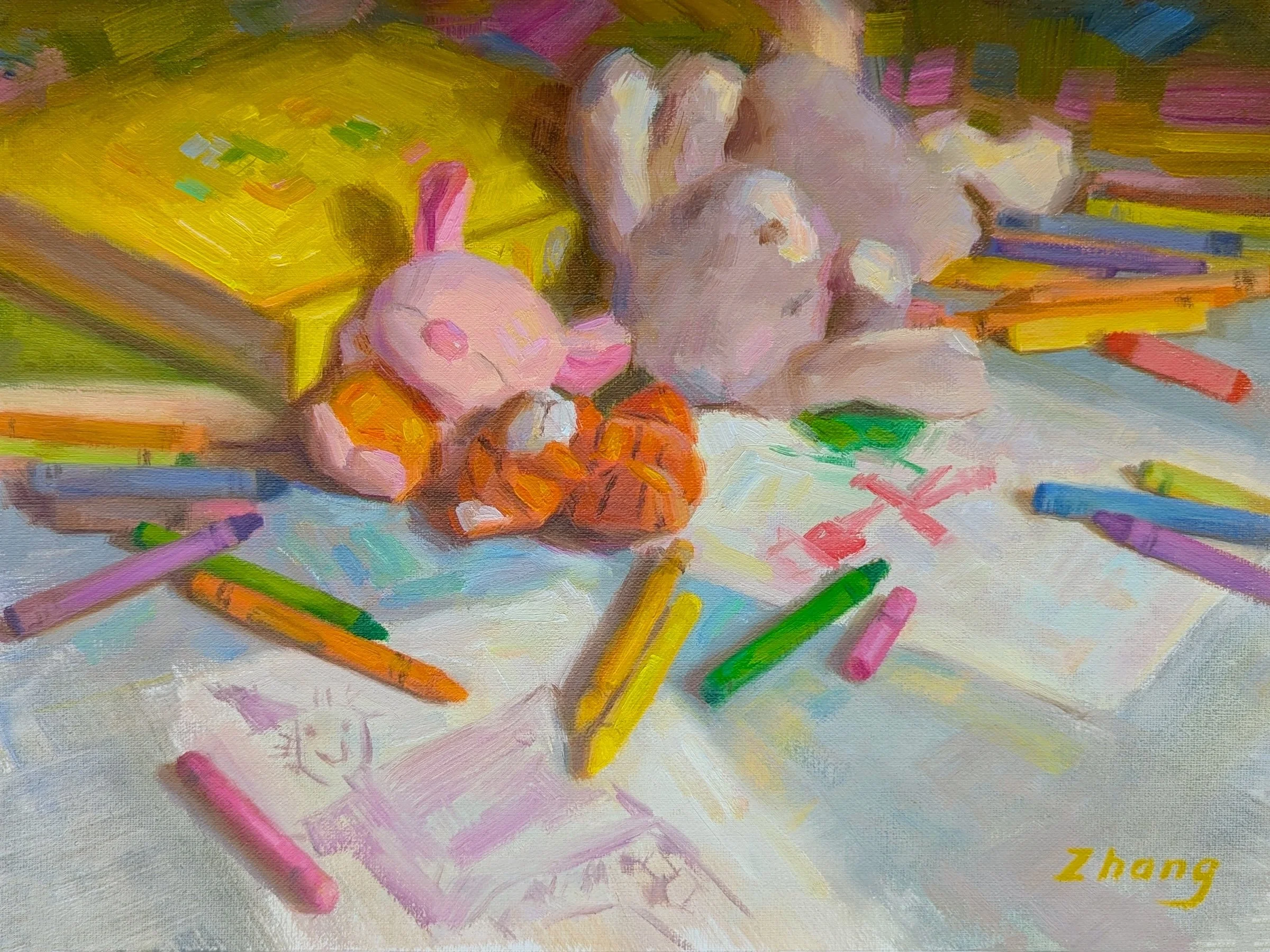 Painting Session Break, 9x12