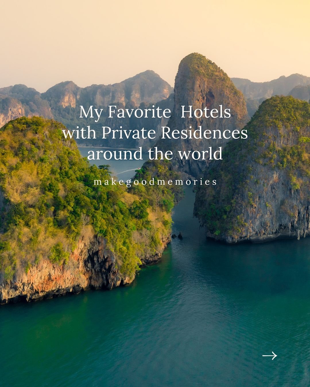 Yesterday was all about U.S. escapes,  today, we&rsquo;re going global.
Villas with hotel service&hellip;around the world.
 From a snowy estate in France to a hidden island in Mozambique, a gem in Thailand, a lush corner of Nayarit, and the hills of 