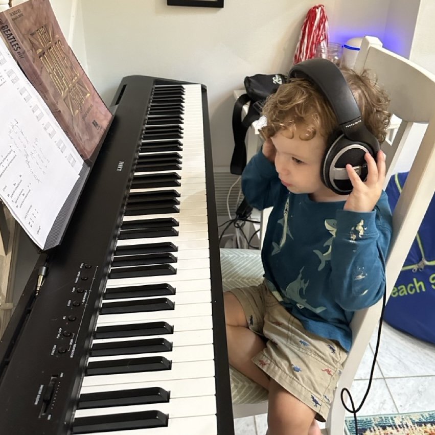 Learning piano