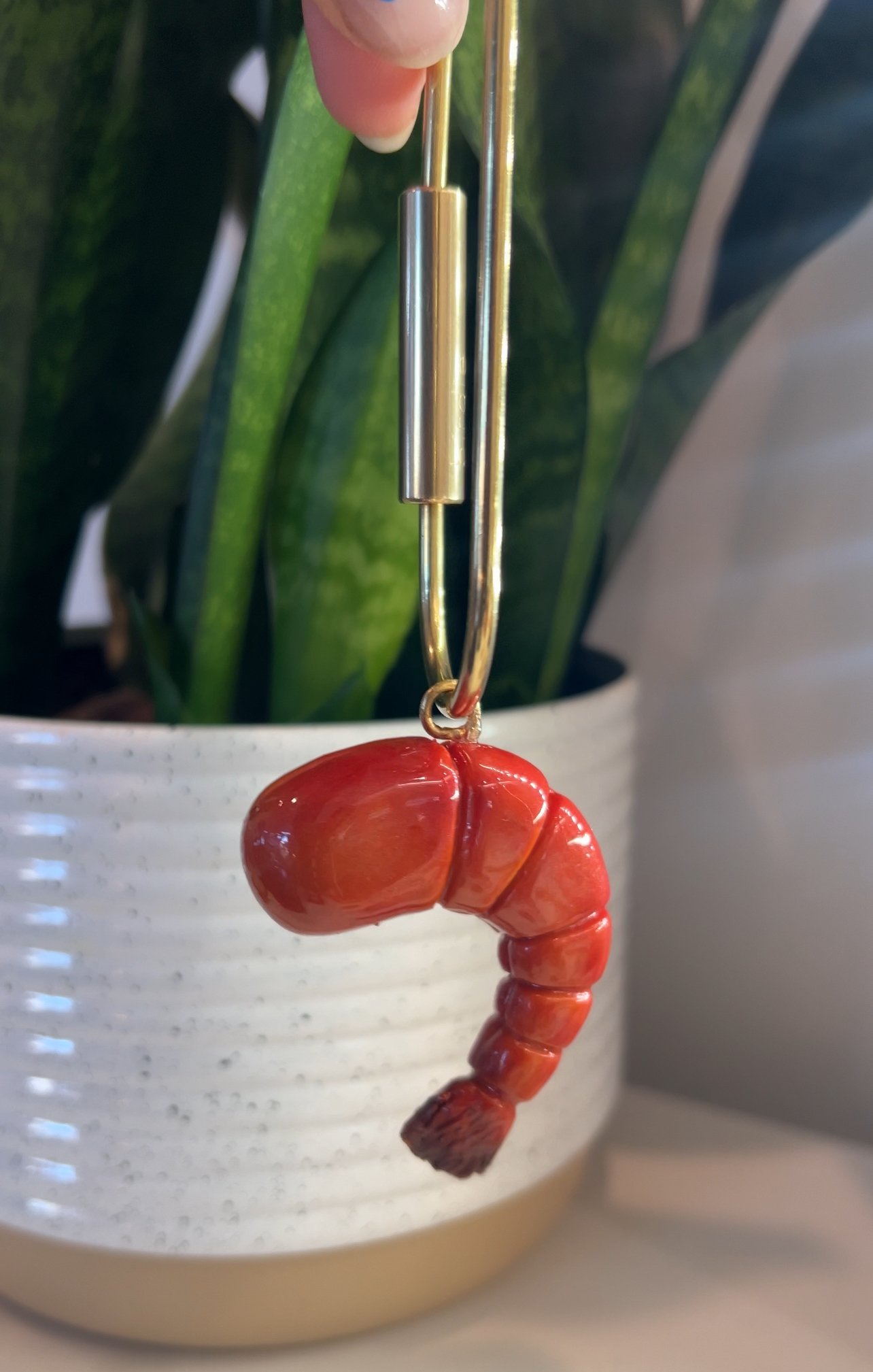 Shrimp Bag Charm/Key Chain