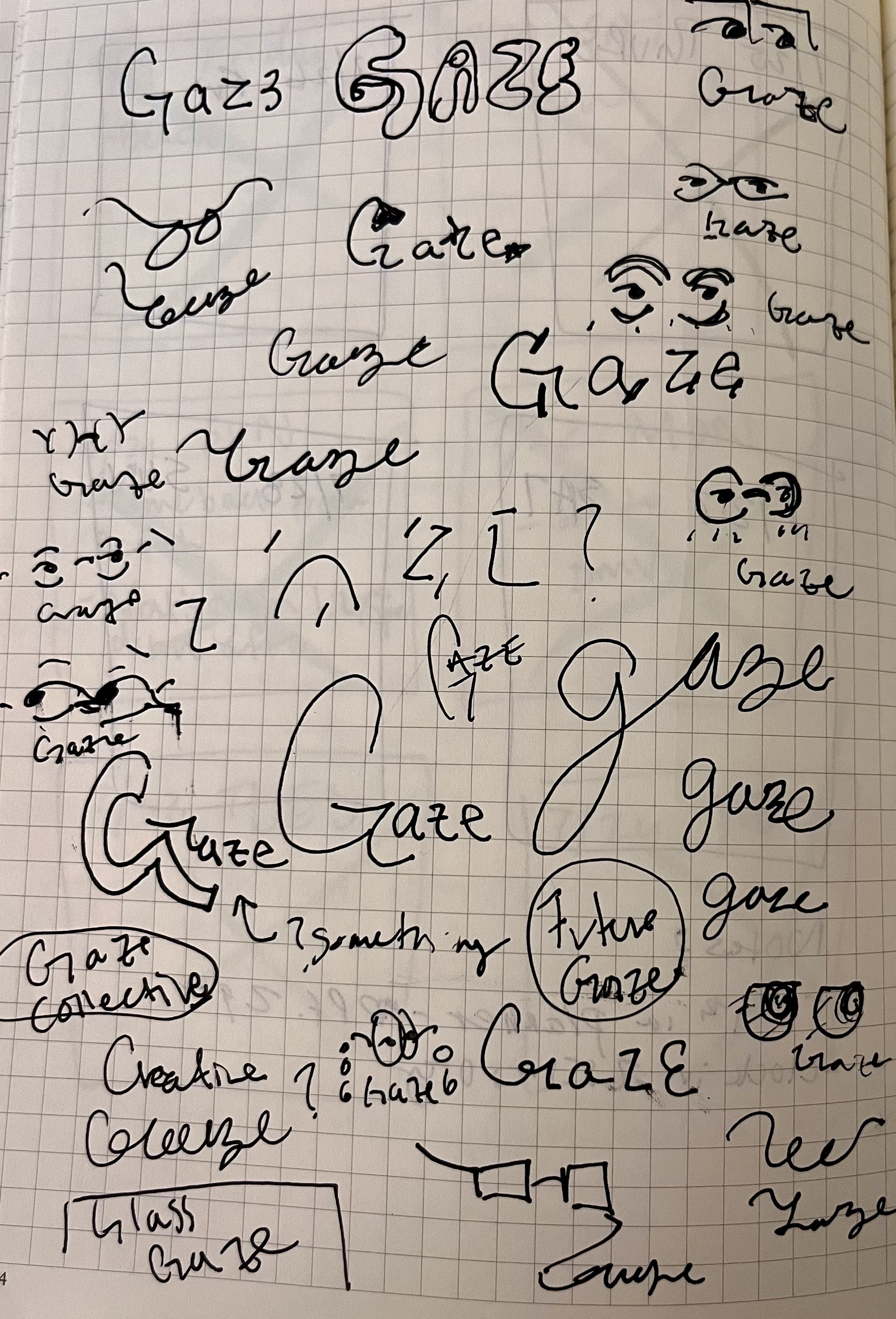 GAZE Logo Sketches