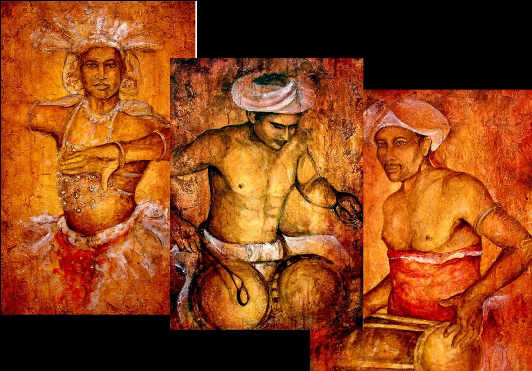 Sri Lankan traditional dancer and drummers(SOLD)