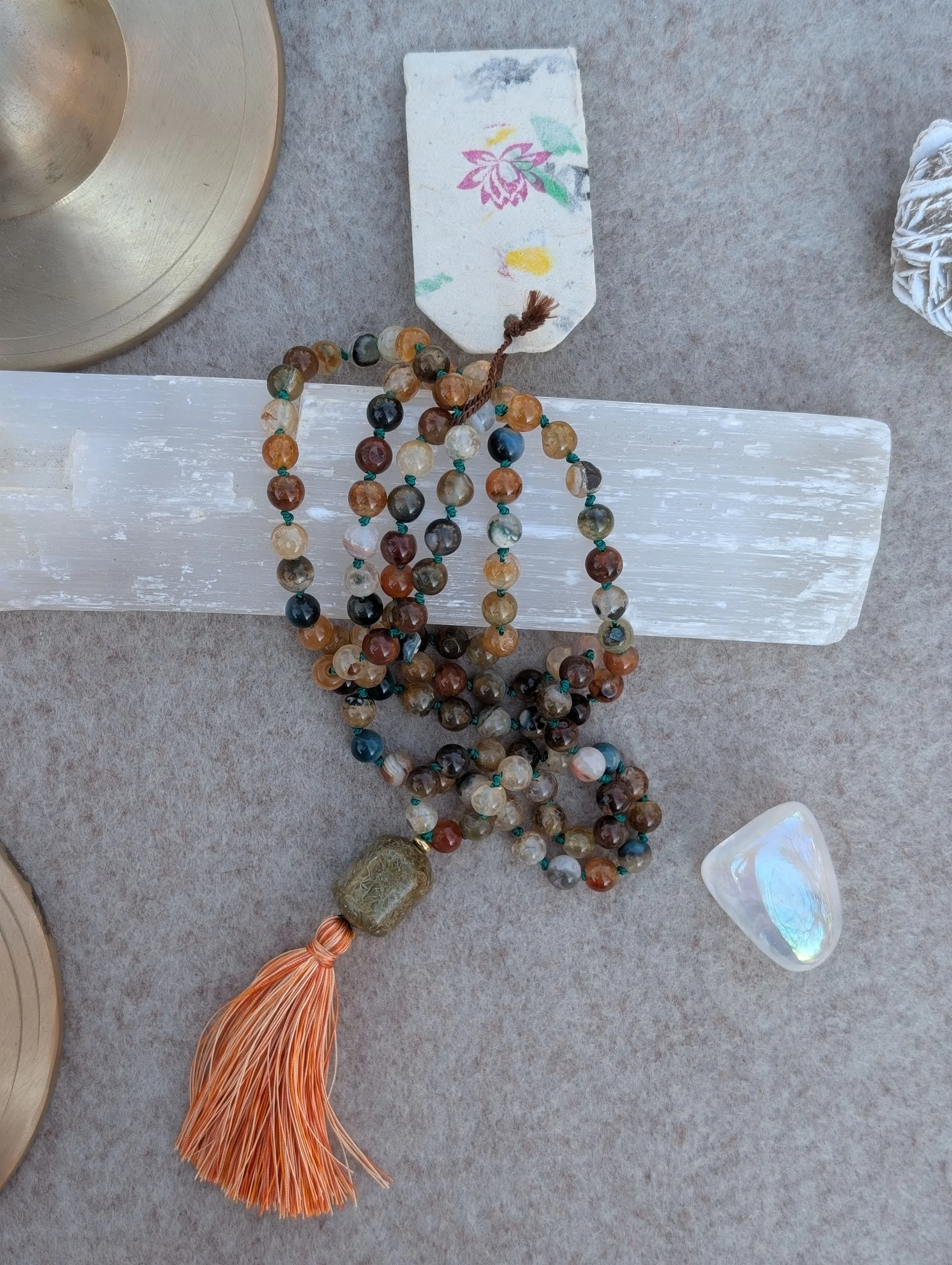 Indian Agate + Golden/Yellow Brown Jasper