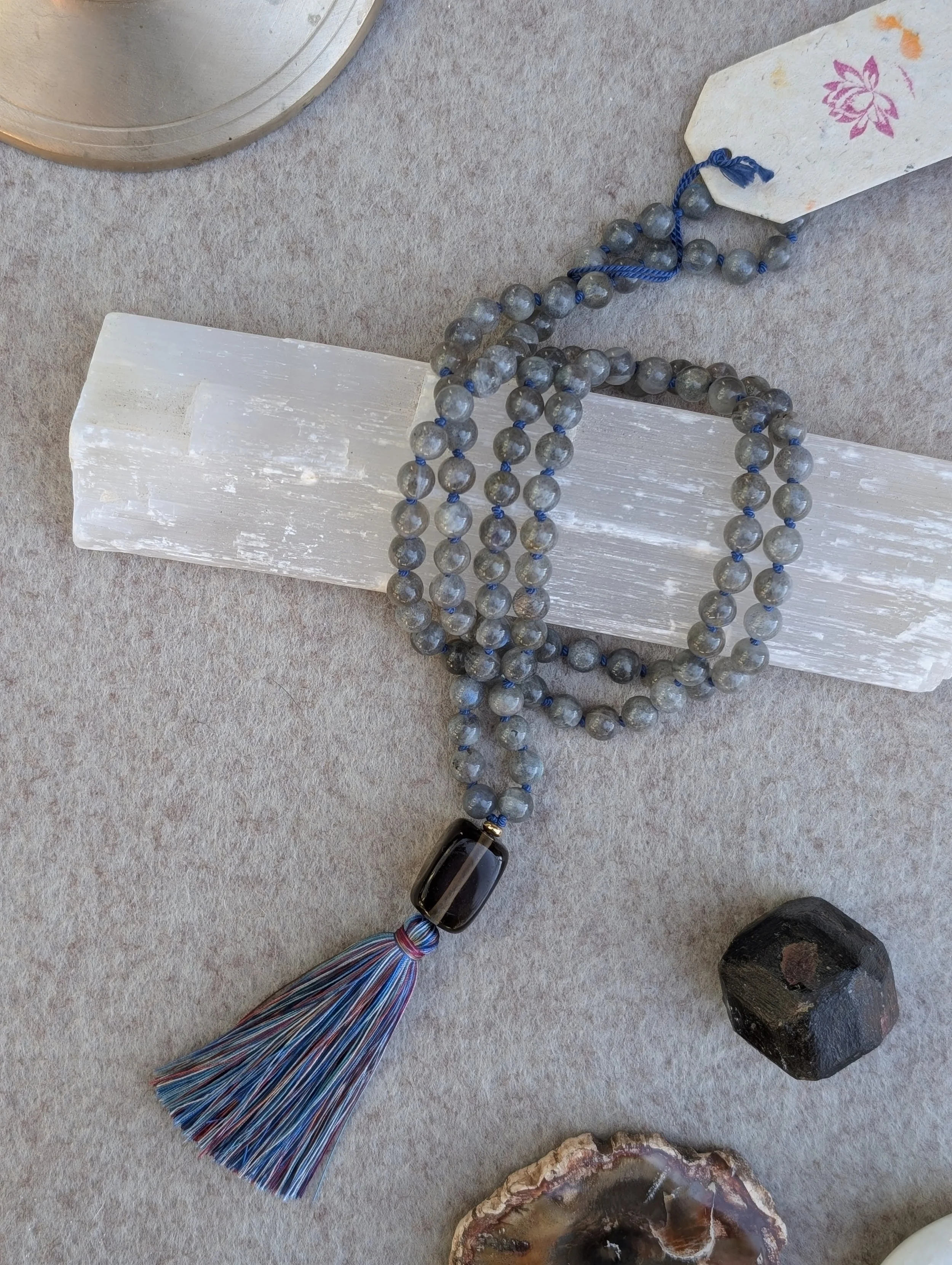 Labradorite + Smokey Quartz