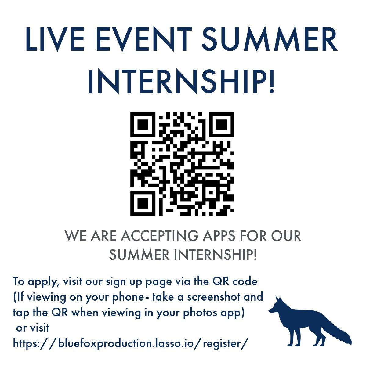 Want to learn more about the audio visual tech behind live events? We&rsquo;re taking applications for our summer live event internship! This is a paid opportunity to work within the live event industry and learn all things audio, lighting, and video