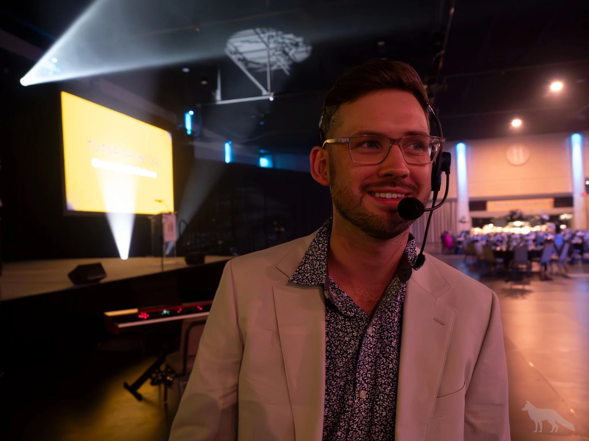 Happy work anniversary to Drake North!

A steady leader, a calm voice under pressure, and always willing to lend a hand. Drake wears many hats at Bluefox (operations, production management, account management, and more) all while stepping in to call 