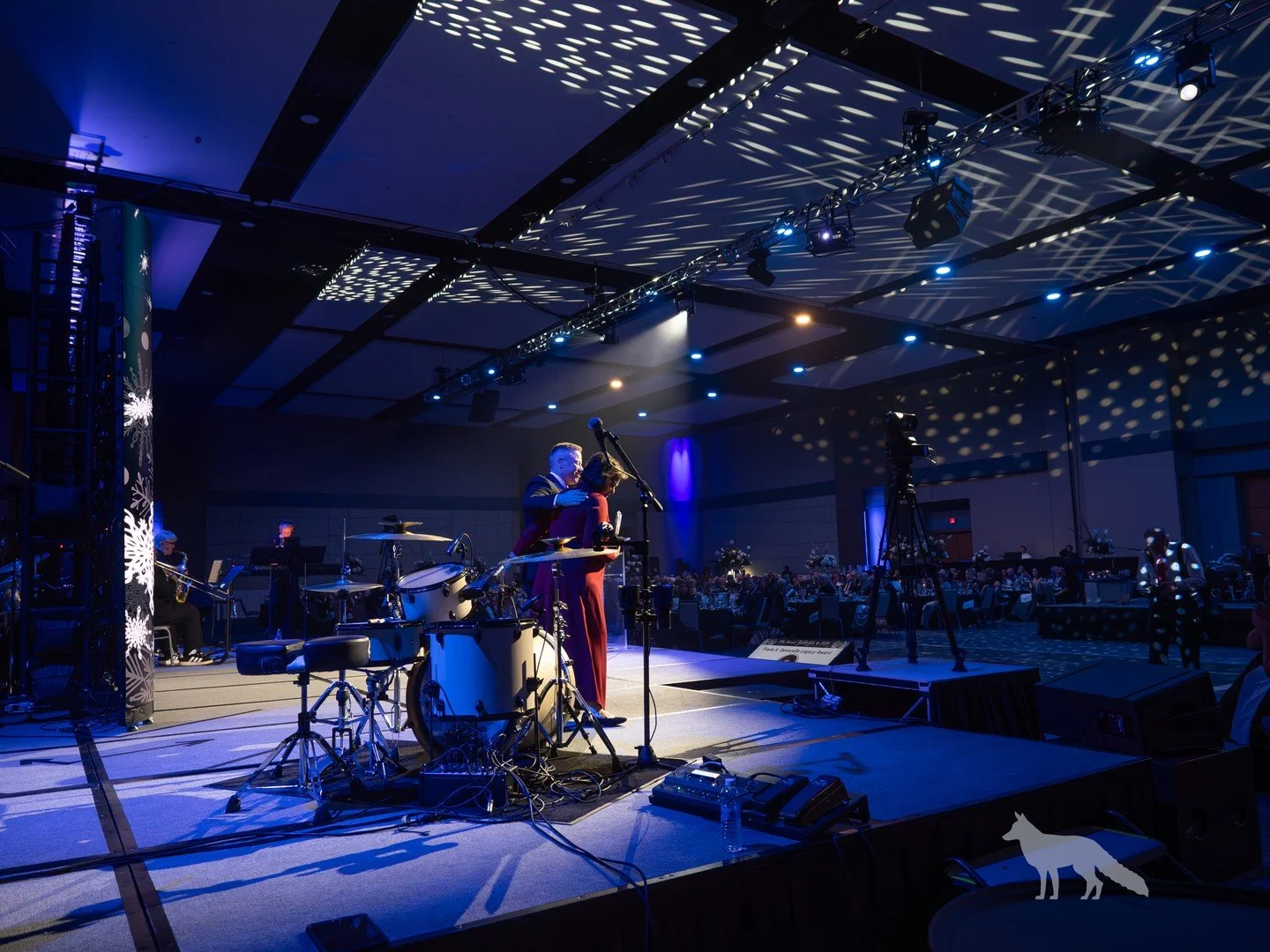 Don&rsquo;t skip the front wash. Even in small rooms, a basic leko wash keeps your talent from disappearing into the stage. When going through your event budget, we always recommend a stage wash as the 1st step in designing your lighting package.

Mo