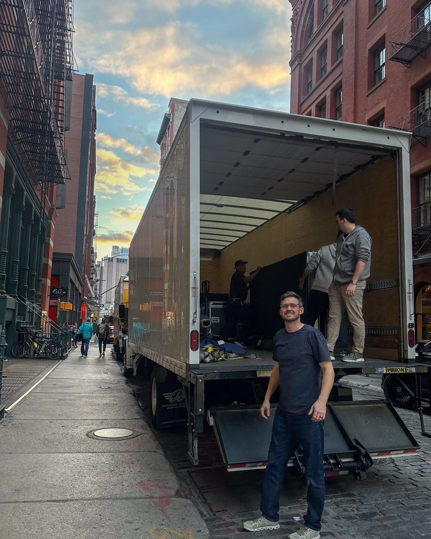 Urban logistics at its finest. Loading AV gear on a busy Manhattan street 👀. Nothing like balancing heavy cases on the edge while the city rushes past. You never know where events will take you!

#LiveEvents #AudioVisual #AVTech