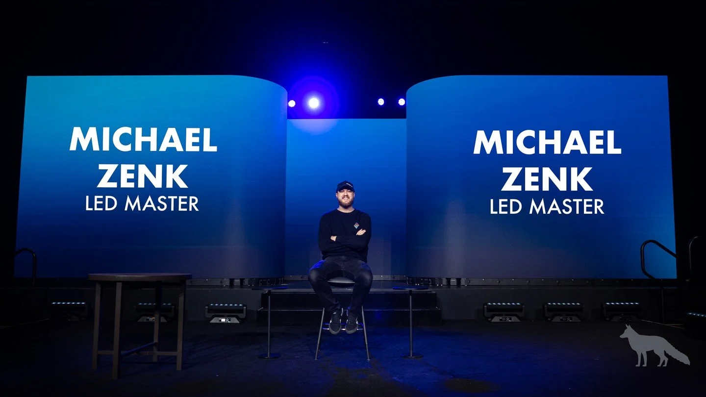 Happy work anniversary to Michael Zenk! If you've had Bluefox LED on your show, chances are Michael played a big part in making it happen. As our Lead LED Technician, he's the mastermind behind the LED maps, planning, and technical design that help b