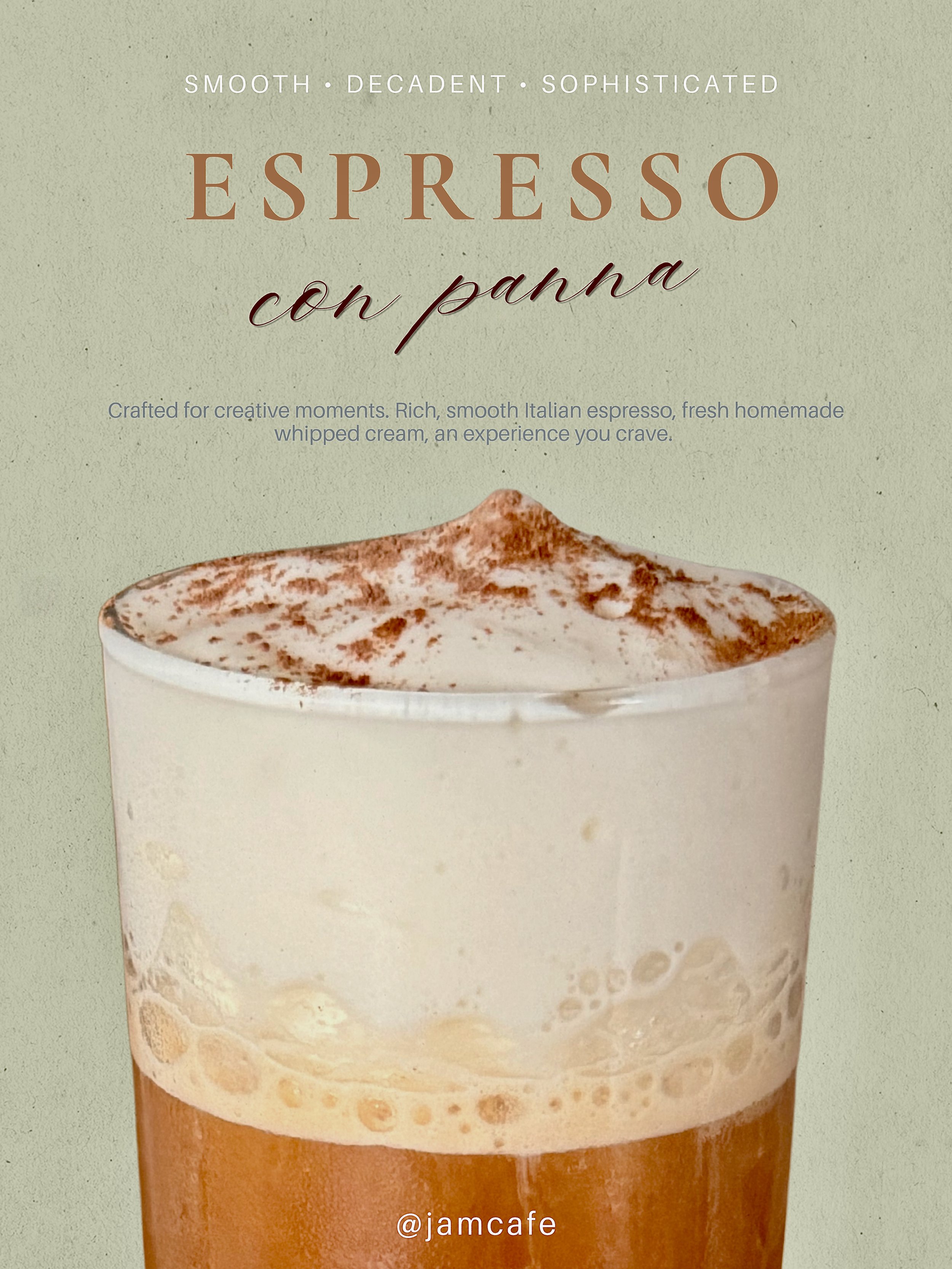 Cafe Menu Poster Concept